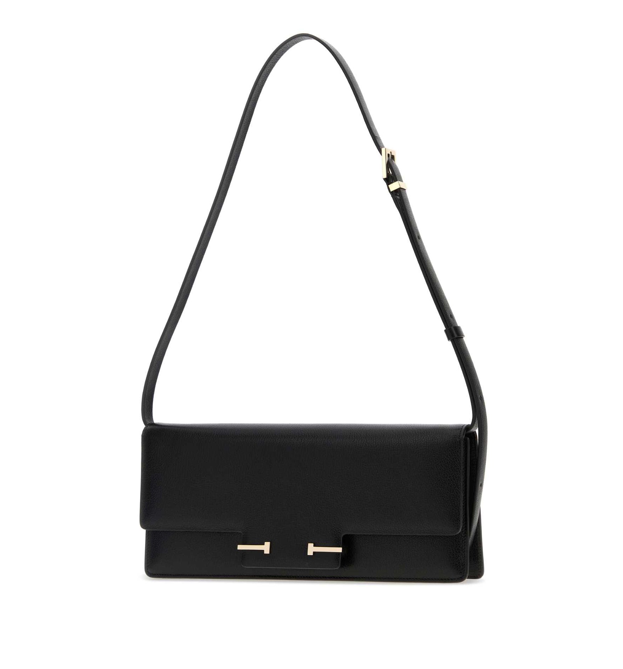 Supple Grain Leather Aube E/W Shoulder Bag