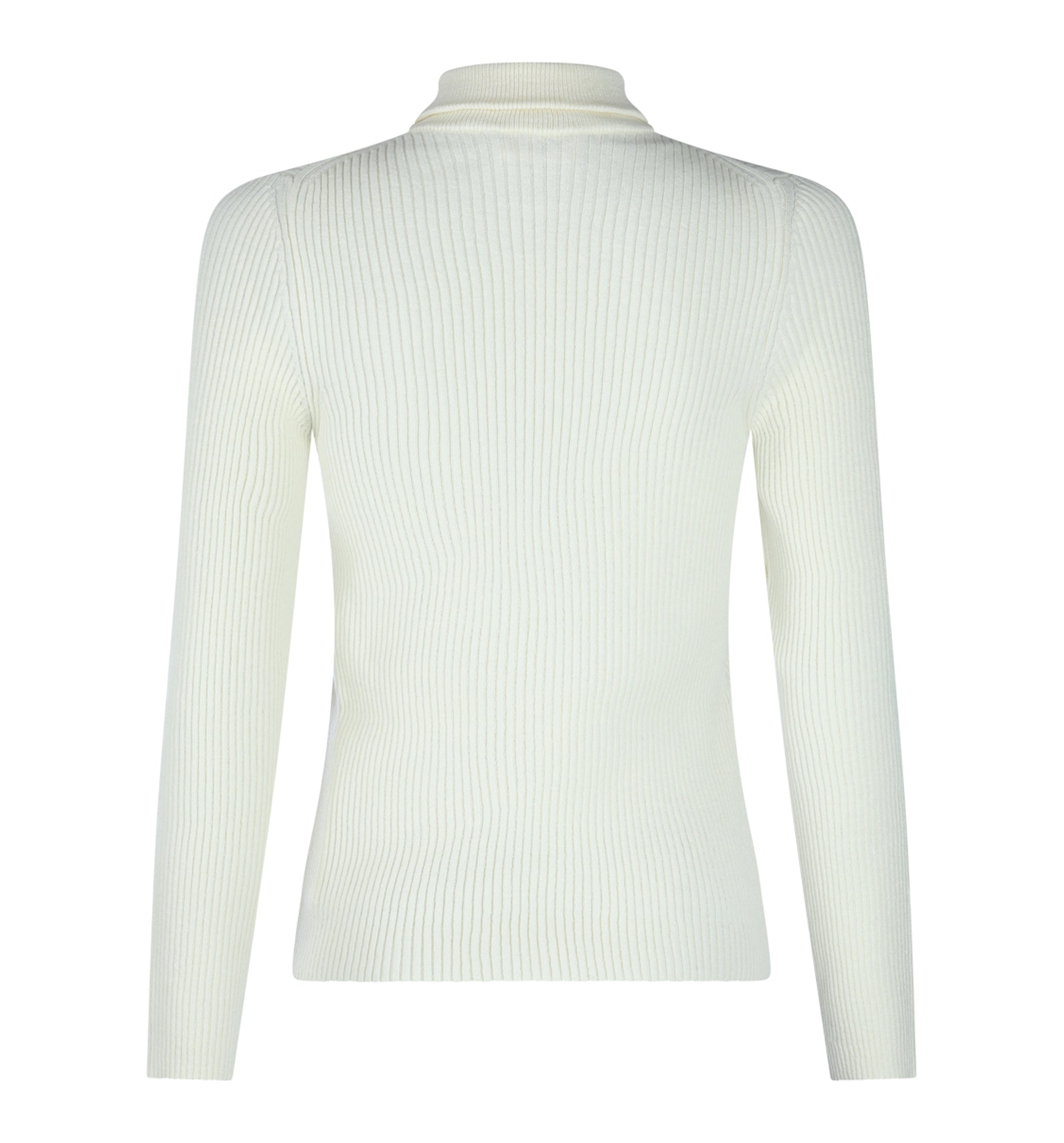 Turtleneck Top In Striped Wool