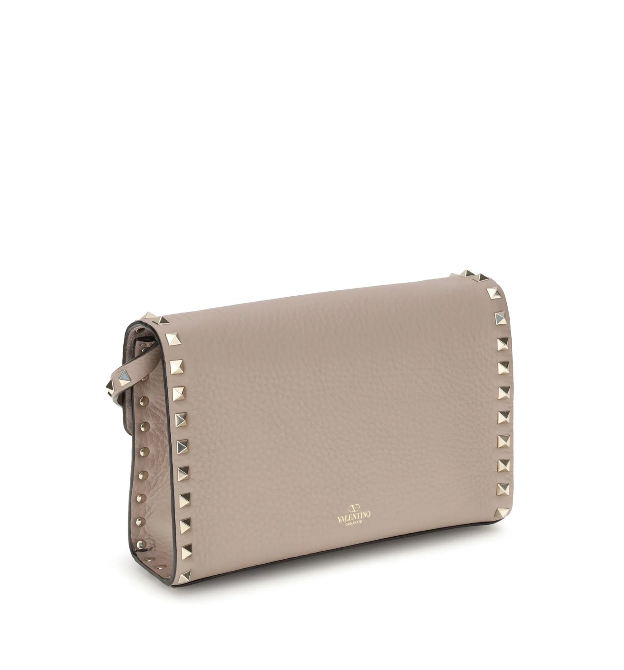Small Rockstud Grainy Calfskin Crossbody Bag