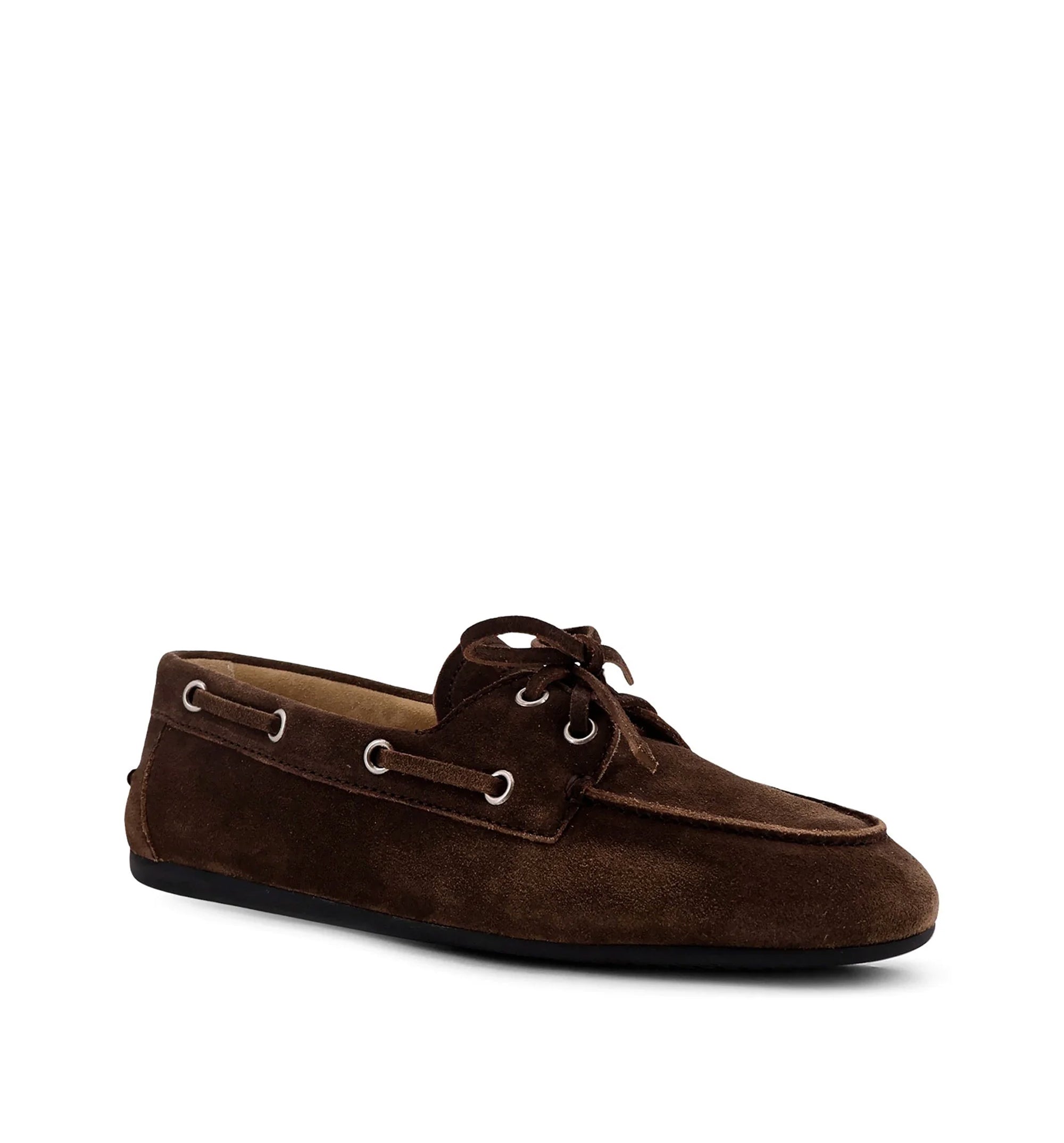 Vintage Effect Suede Loafers