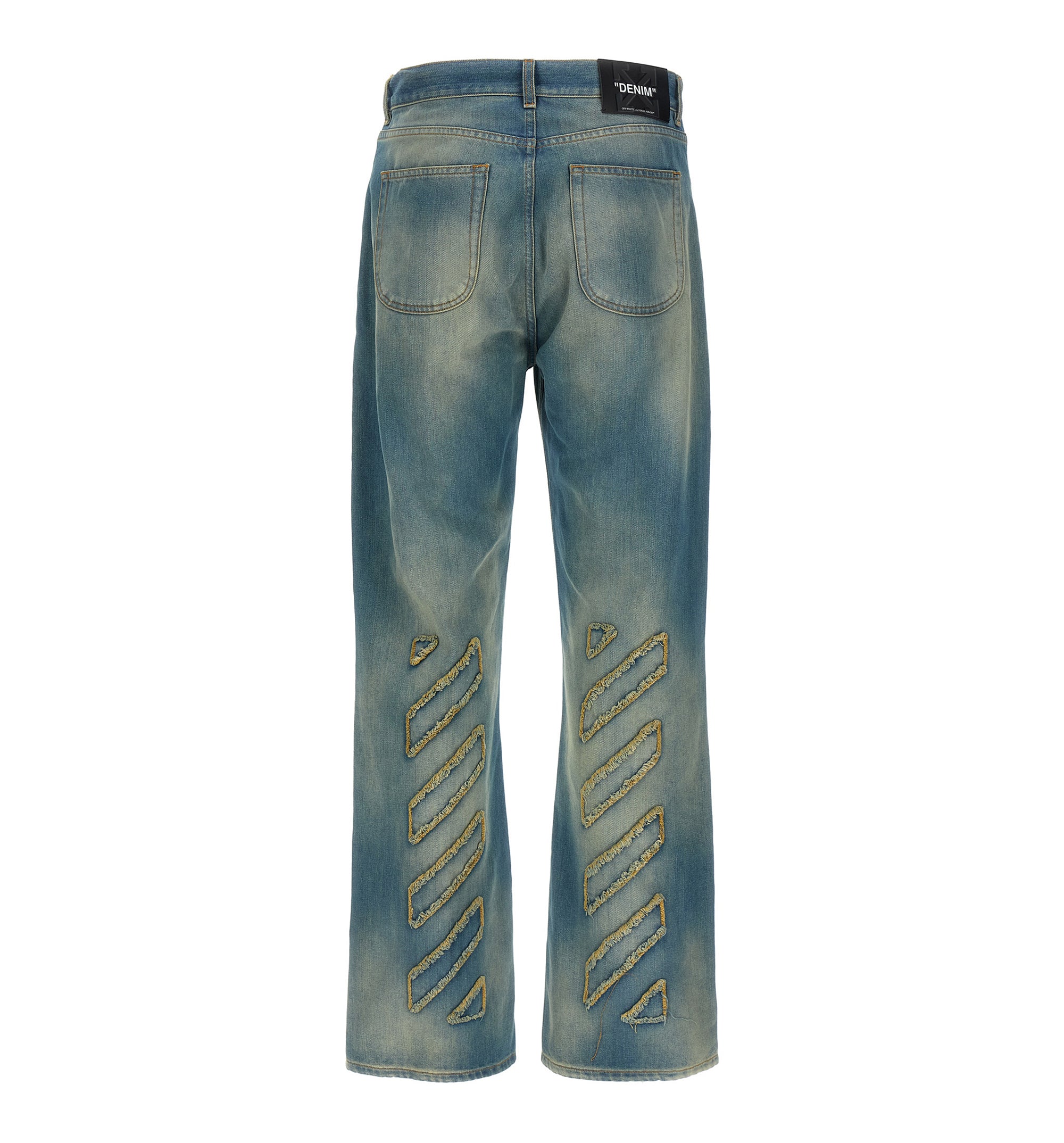 Diag Raw Patch Jeans