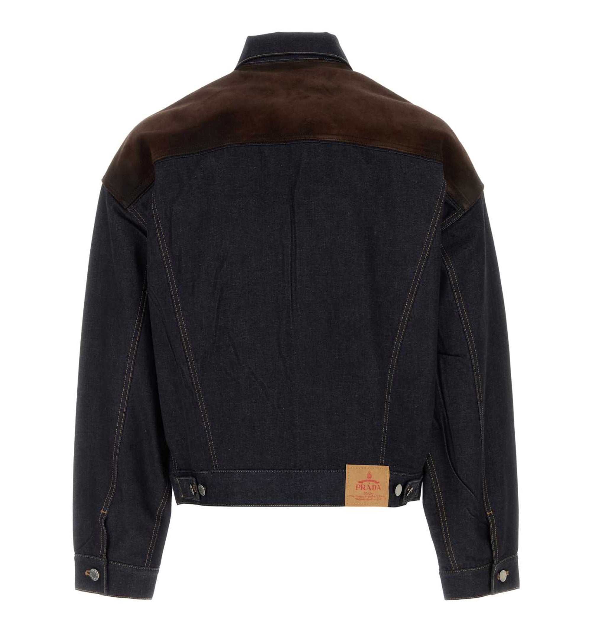 Denim And Suede Blouson Jacket