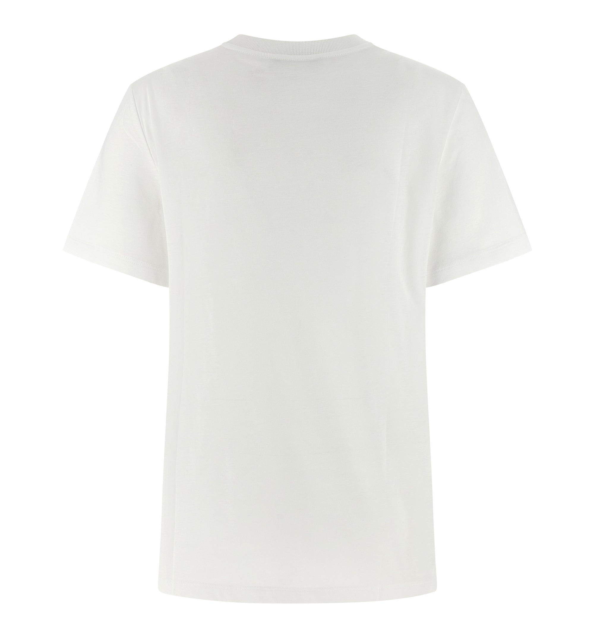 Used-Effect Cotton T-shirt with Logo