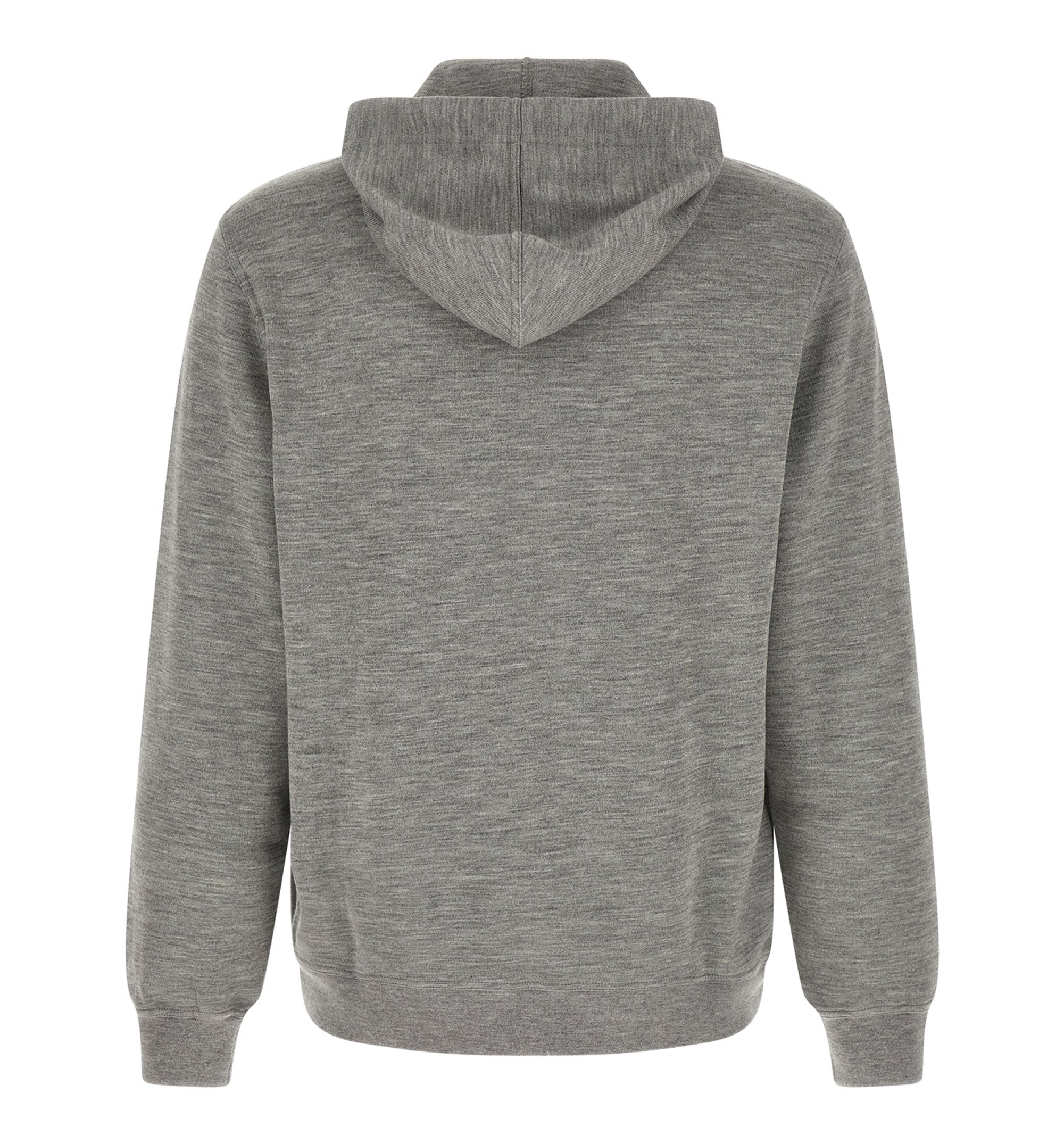 Cashmere And Silk French Terry Hooded Sweatshirt With Zipper