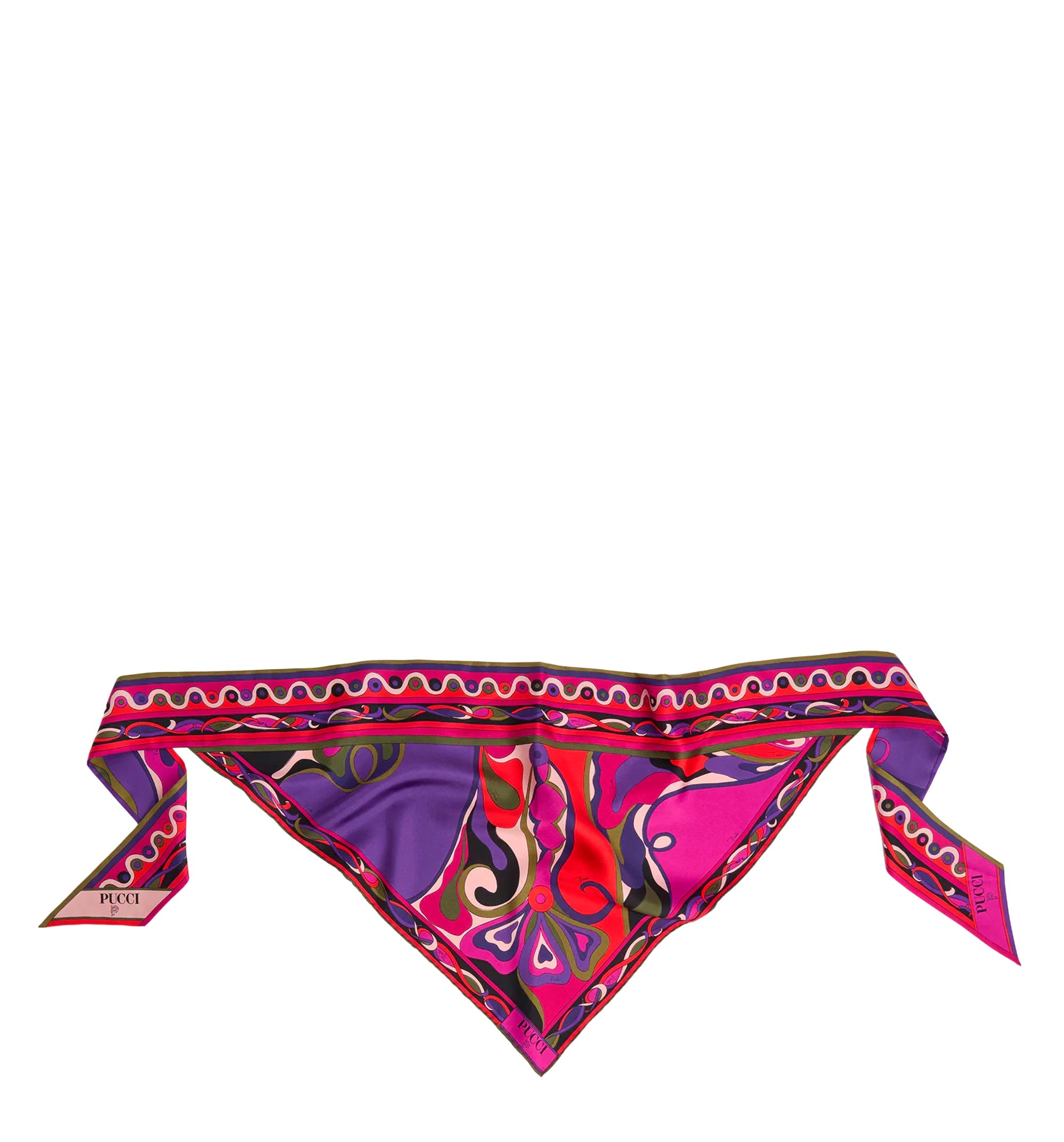 Orchidee Print Silk Twill Scarf