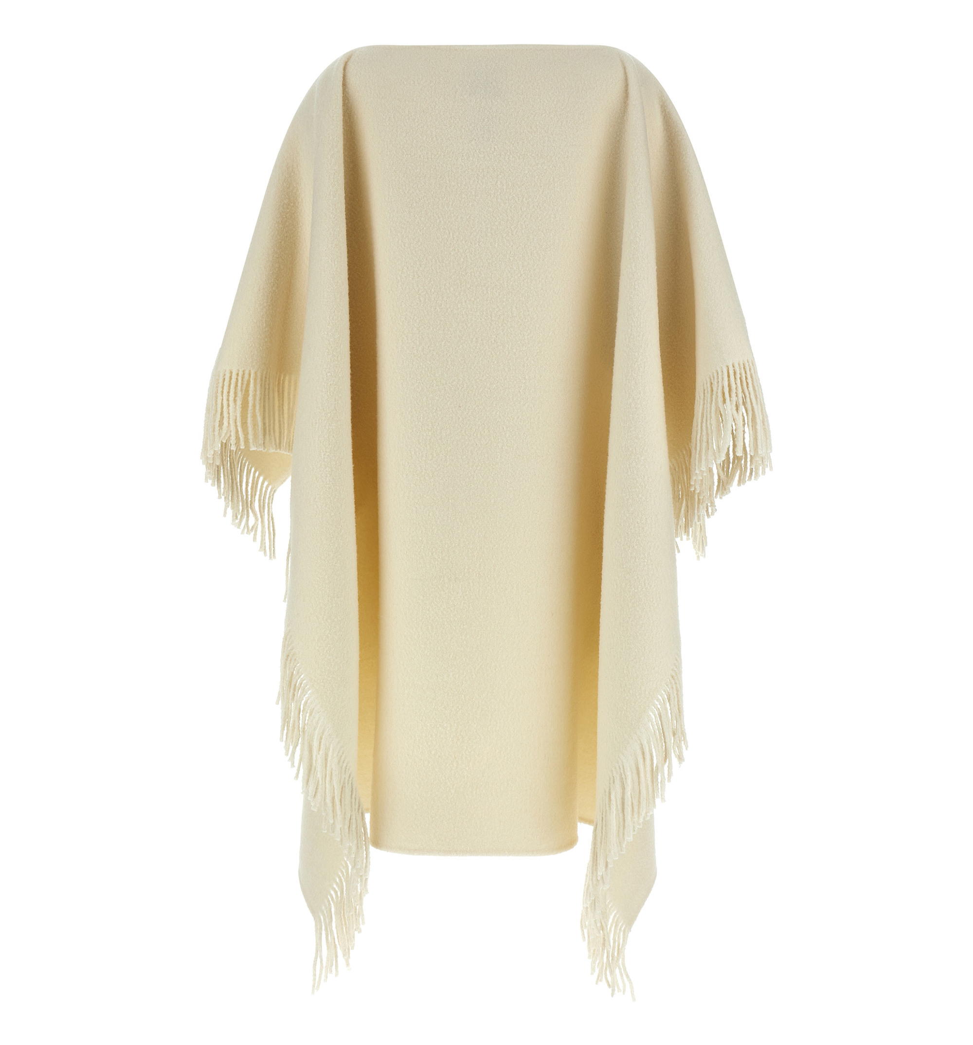 Fringed Wool Poncho