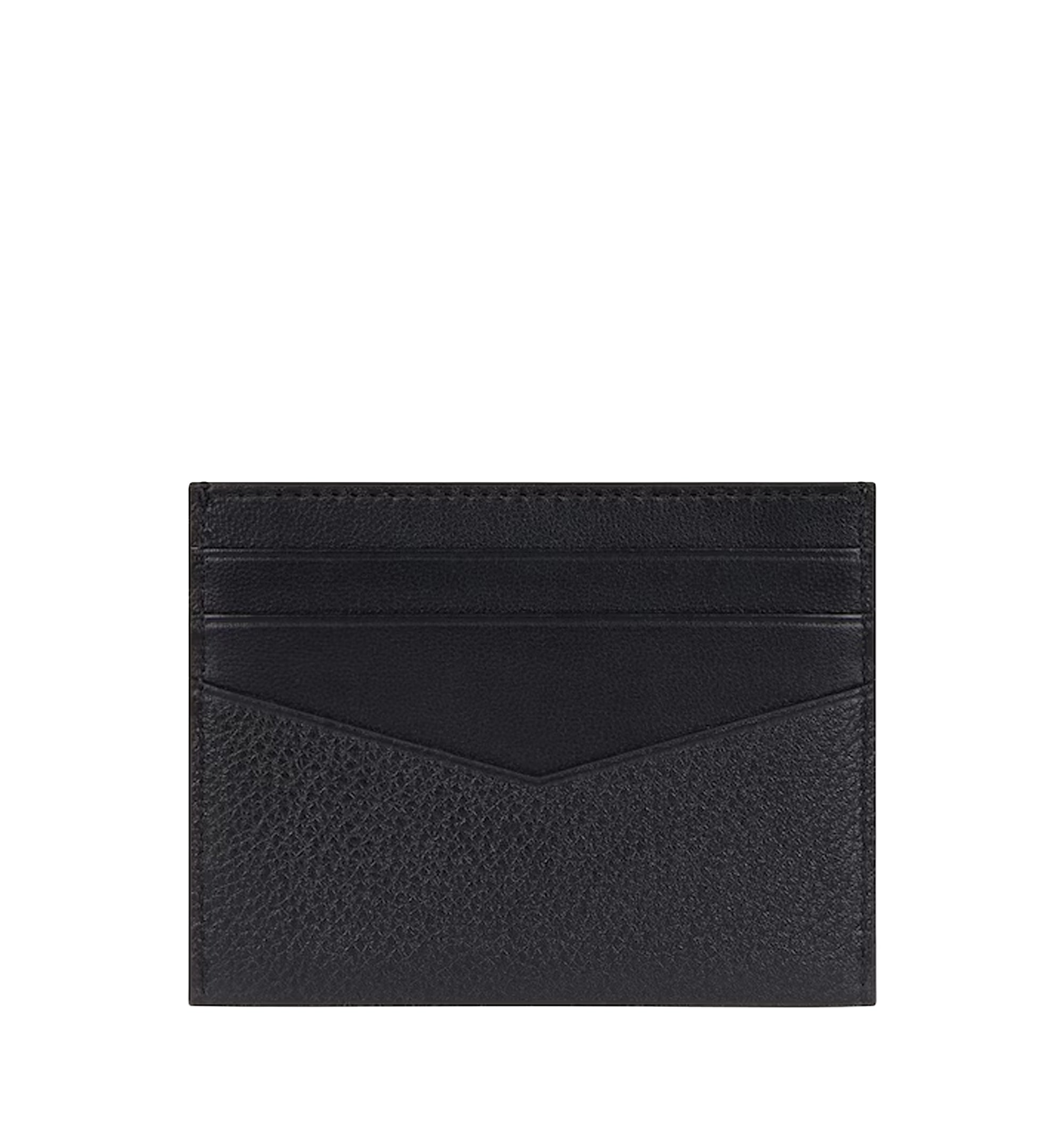 Card Holder In Grained Leather