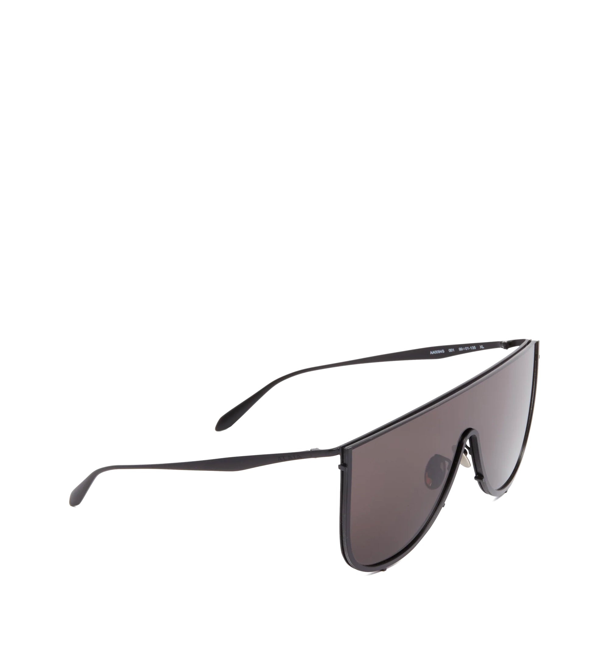 Black Metal Shield Sunglasses