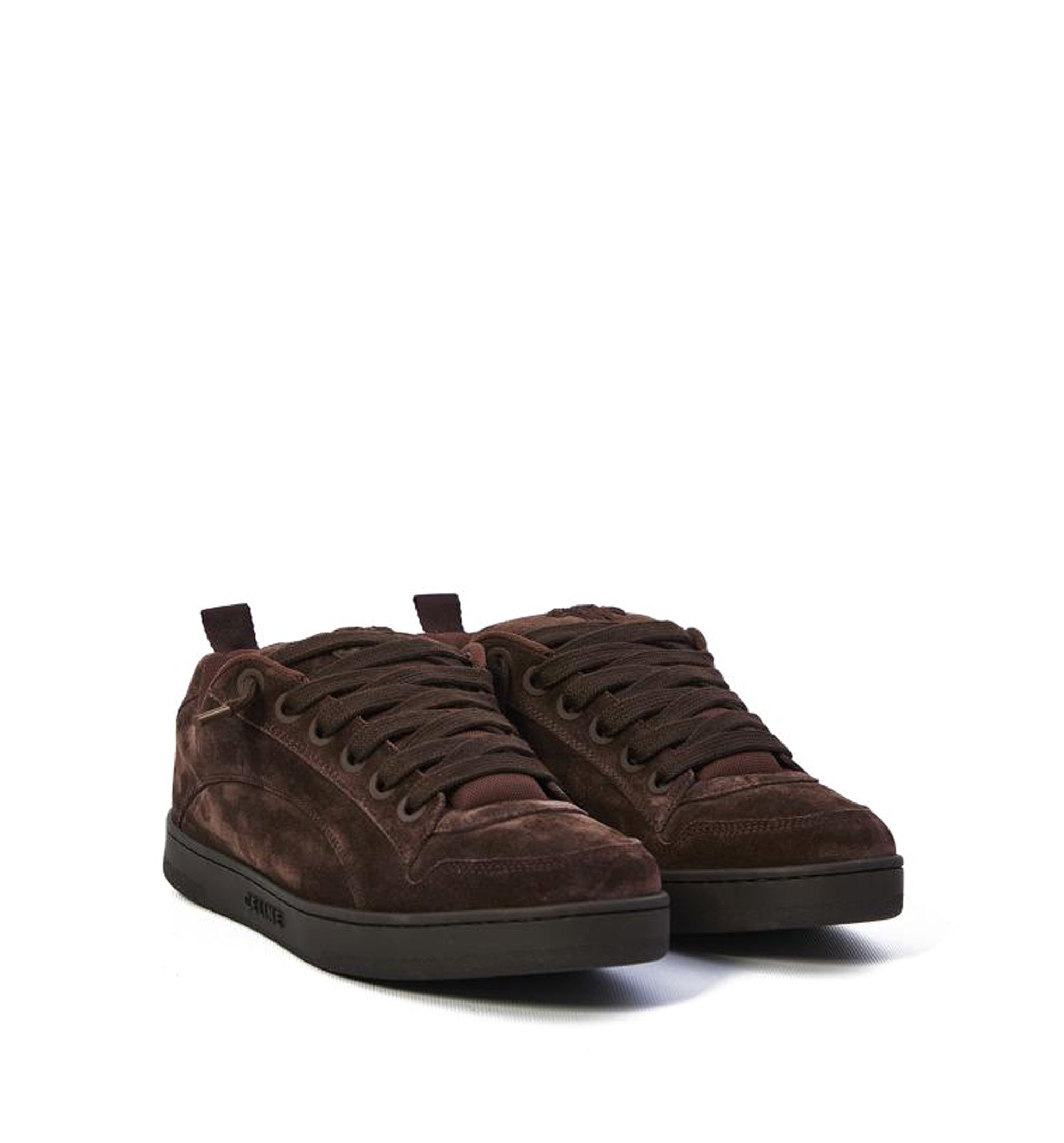 Celine Huntington Low Lace-Up Sneaker in Suede Calfskin and Mesh