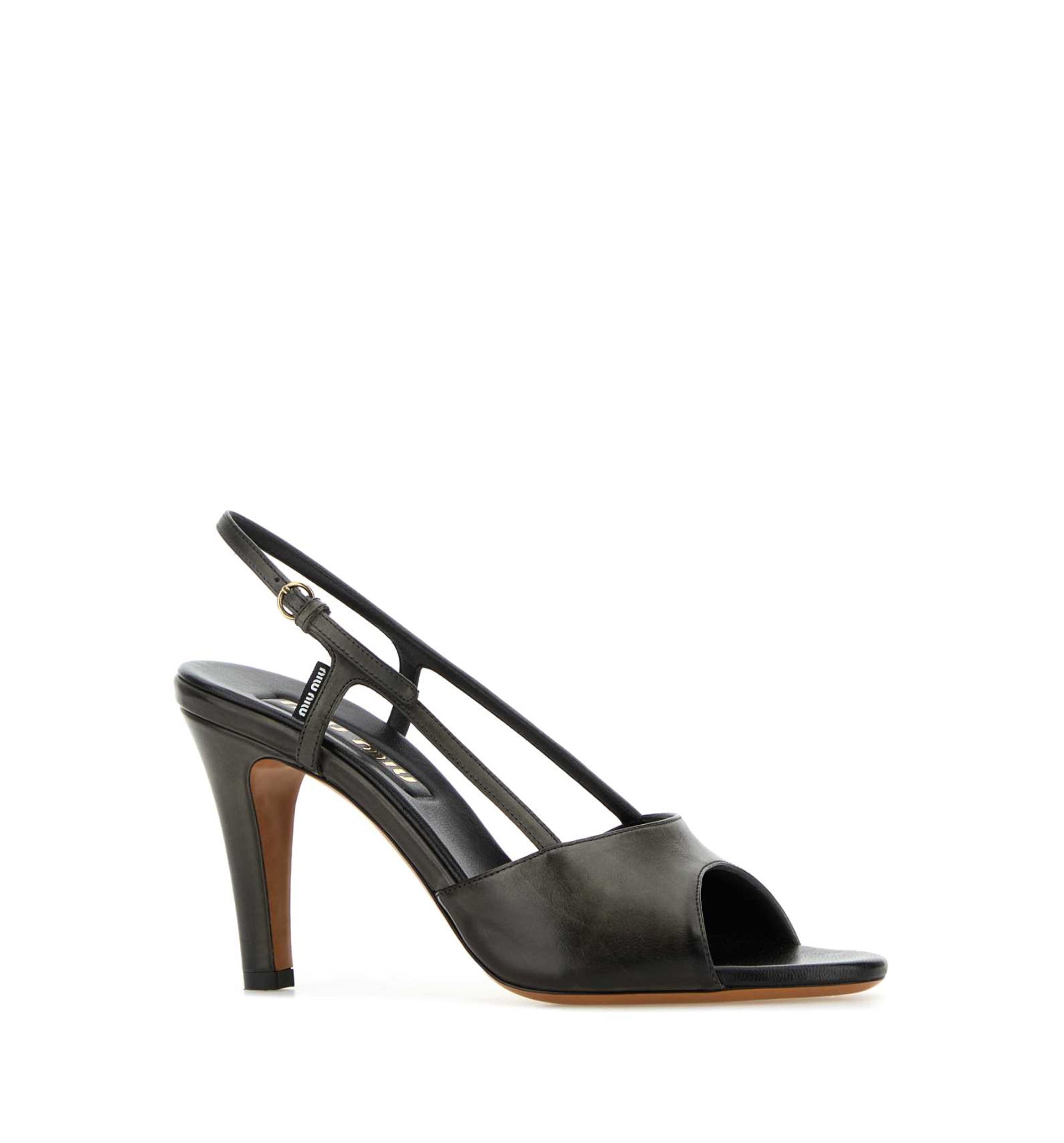 90 mm Leather Sandals