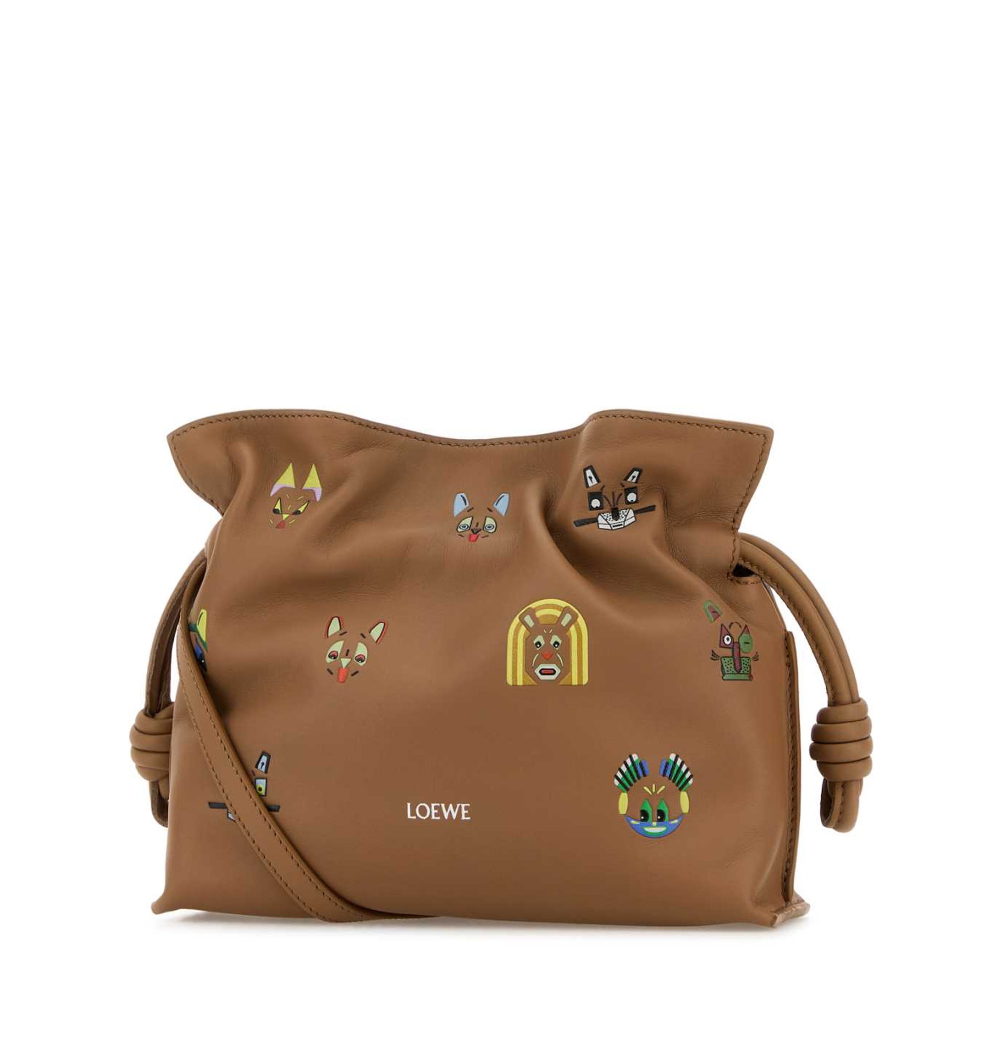 Cats Mini Flamenco Clutch In Nappa Calfskin