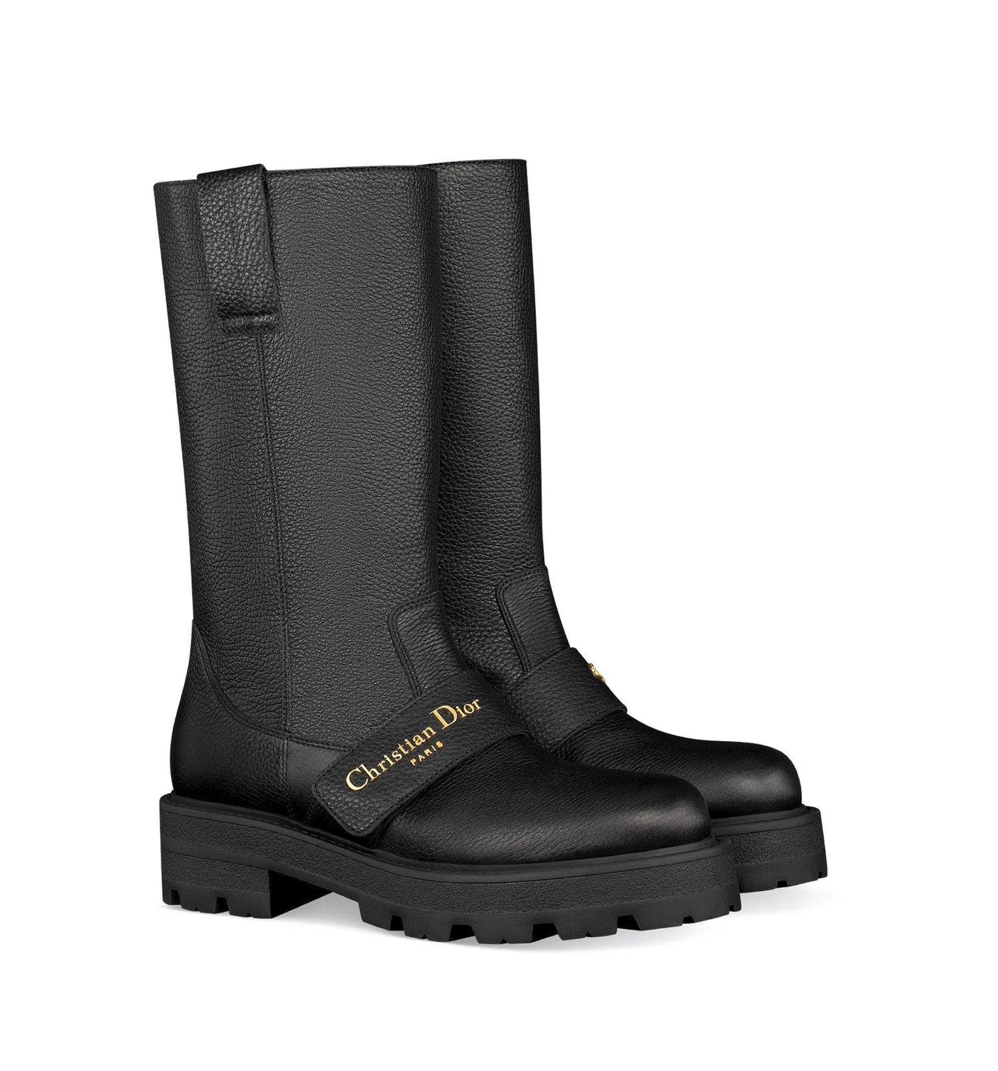 D-Quest Boot Black Grained Calfskin