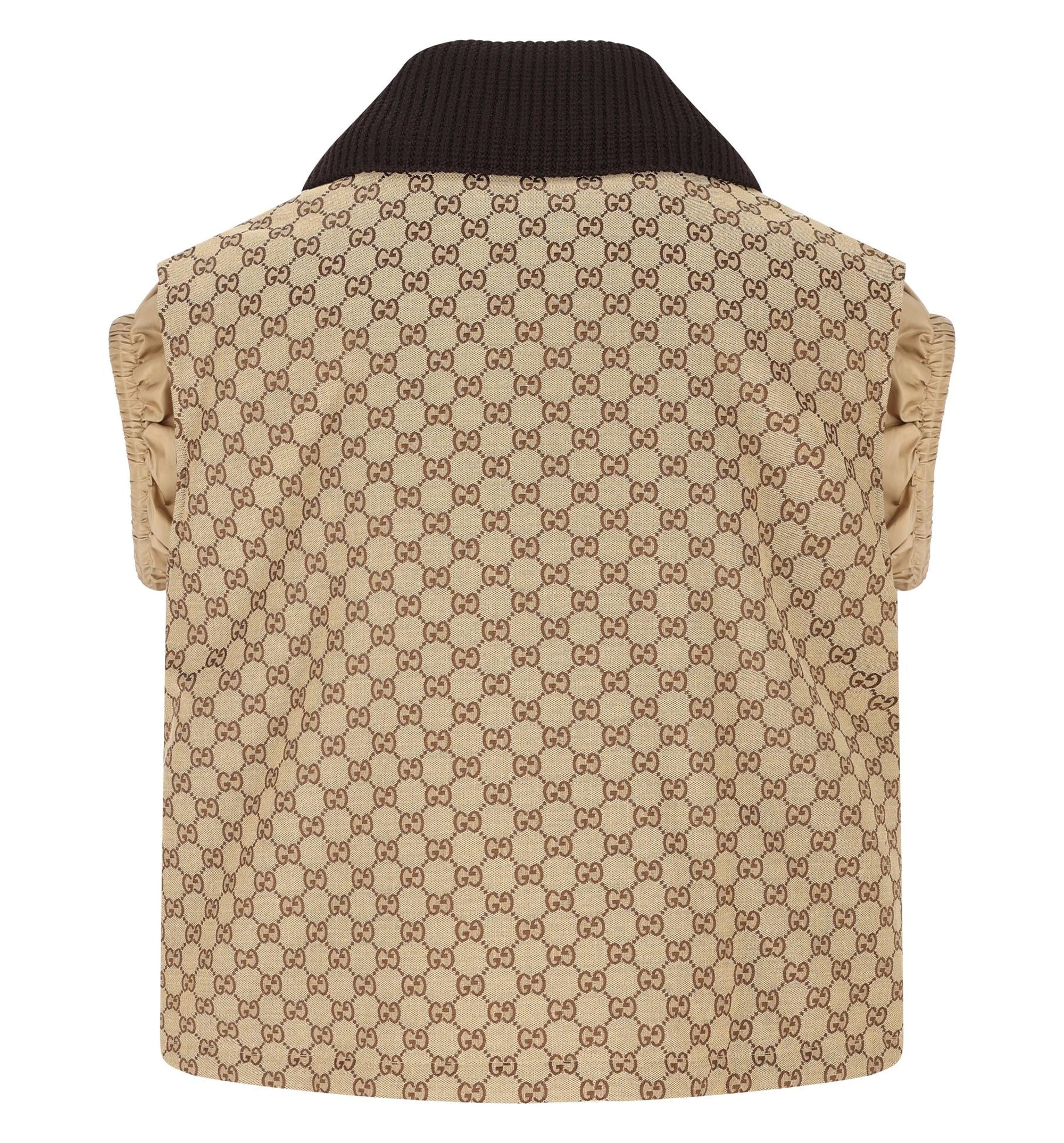 GG Canvas Gilet with Leather Label