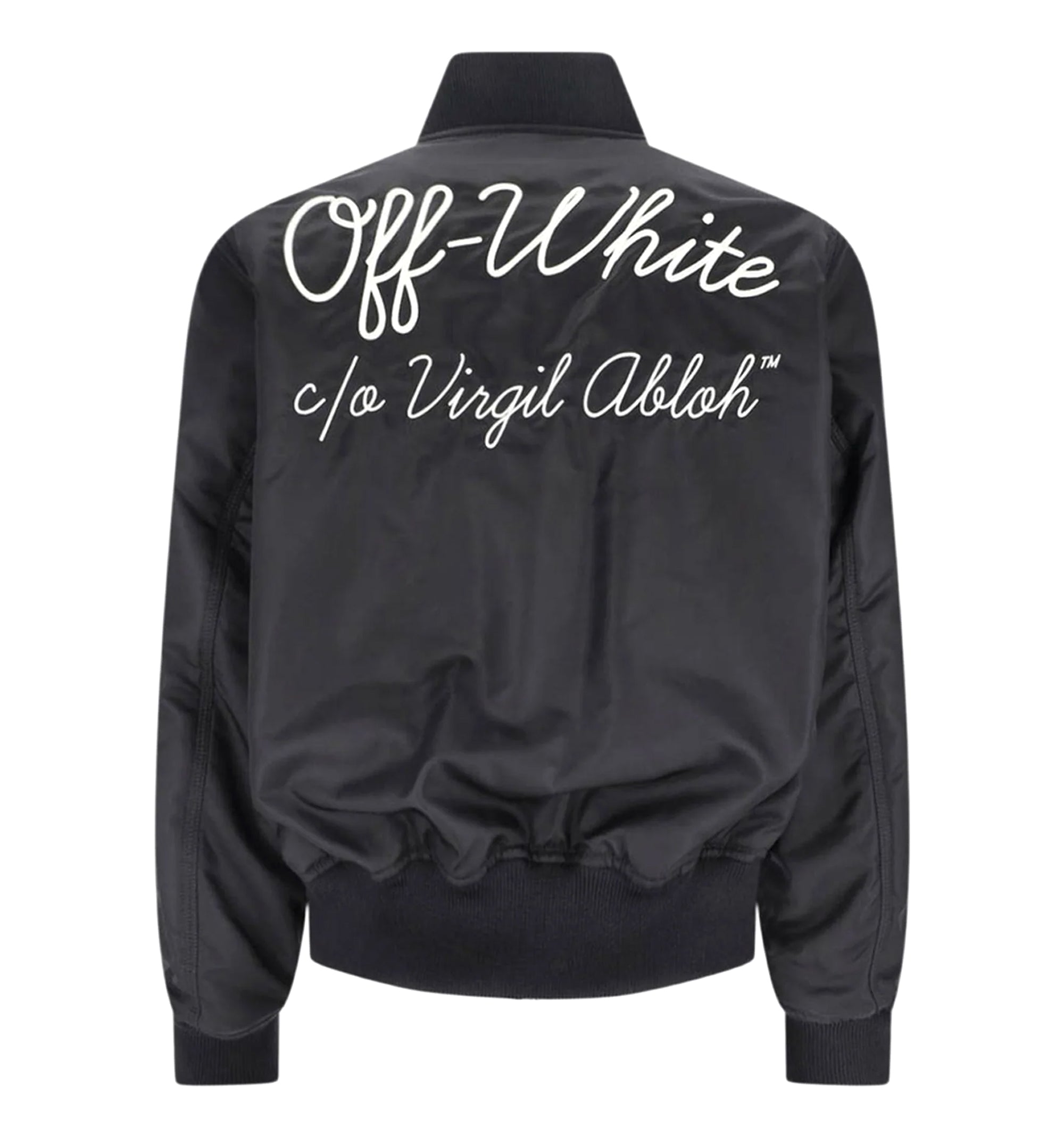 Off-White logo-embroidered Bomber Jacket