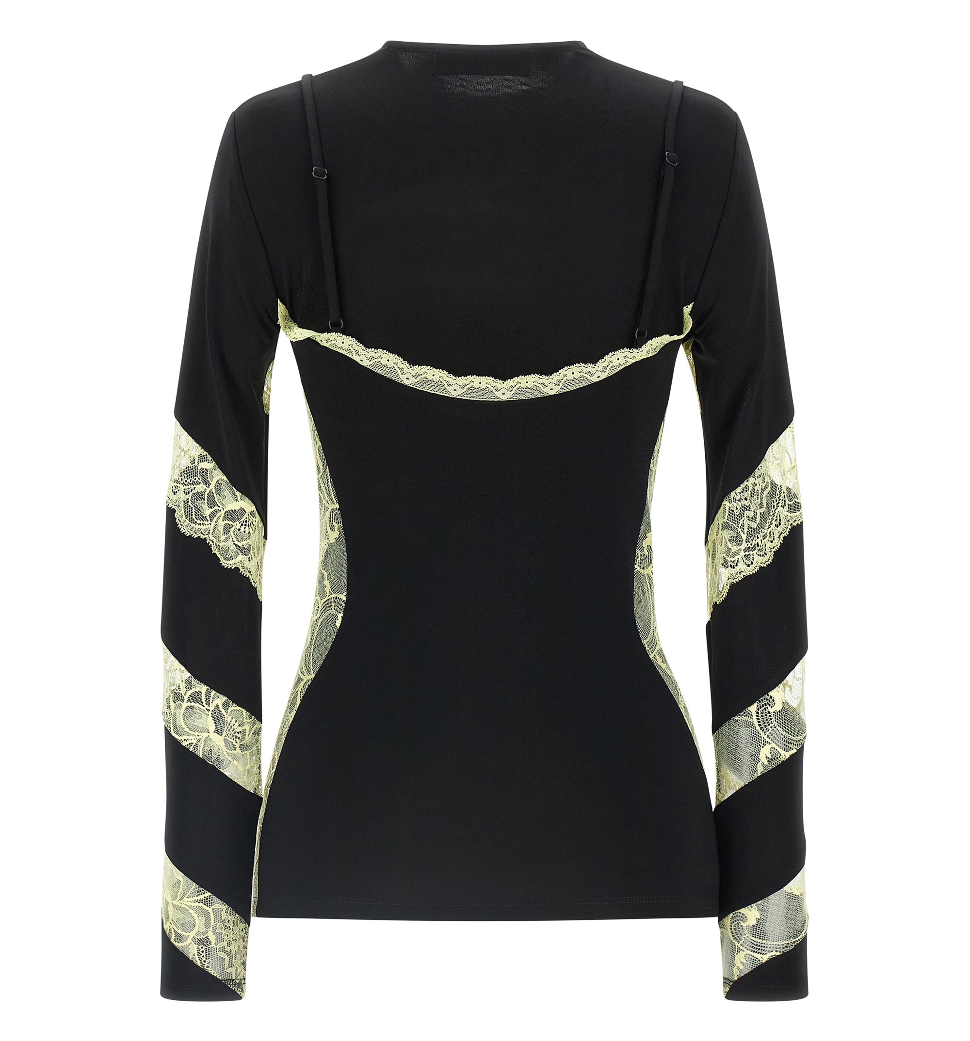 Trompe L’Oeil Lace-Insert Top