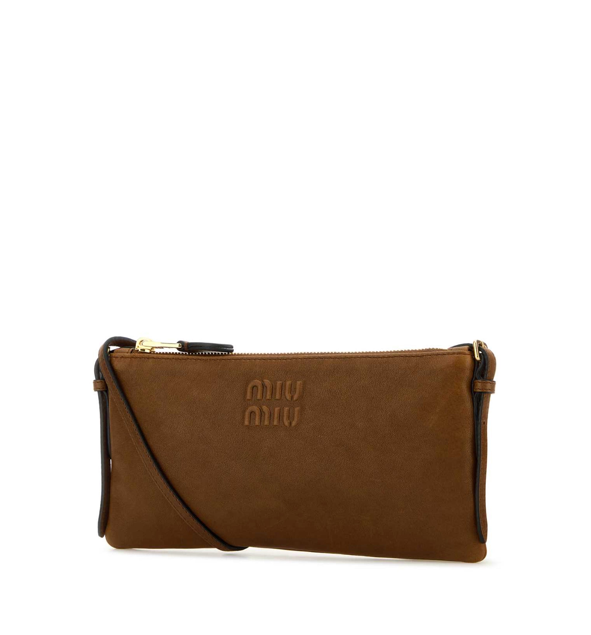Biscuit Leather Crossbody Bag