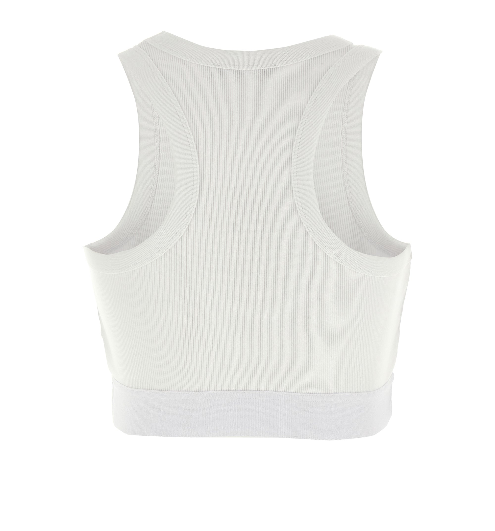 Cropped Tank Top In Cotton With Givenchy Band