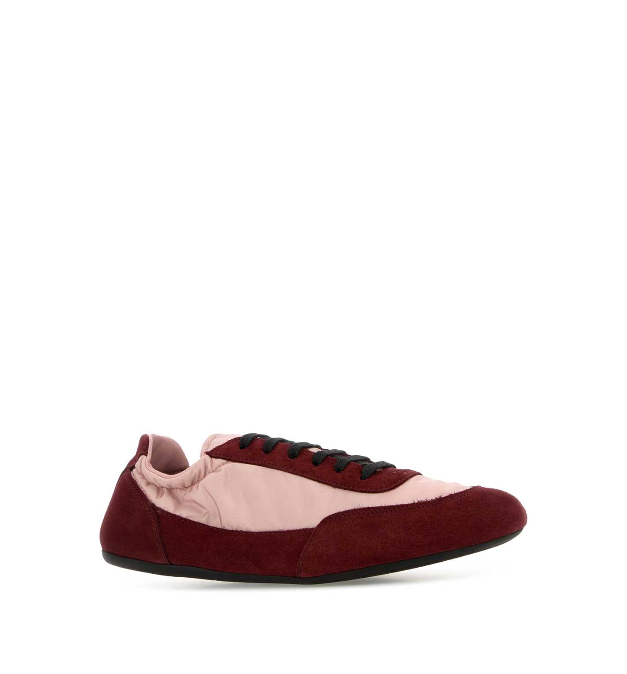 Collapse Re-Nylon And Suede Sneakers