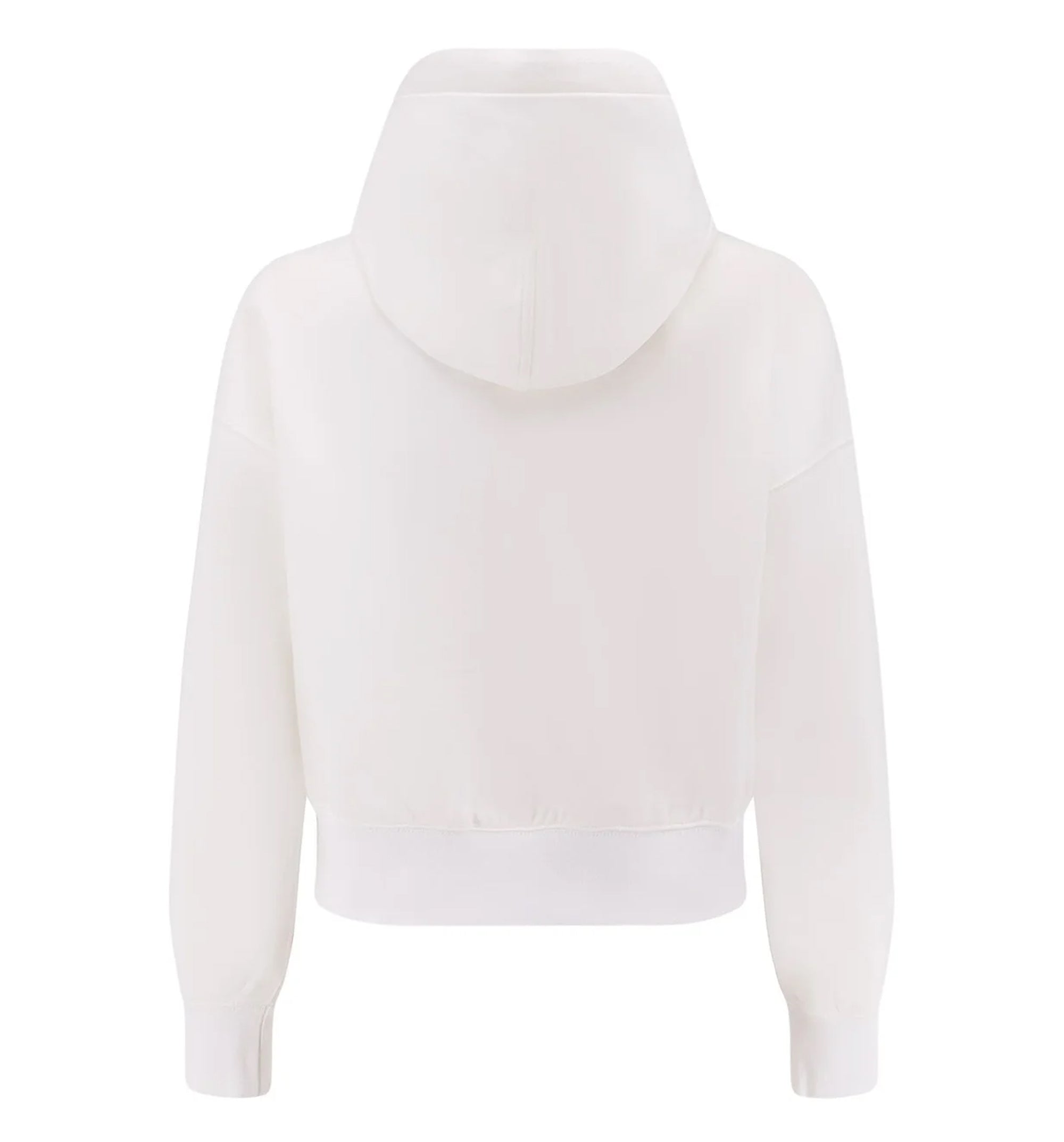 Cotton Hooded Sweatshirt With Print