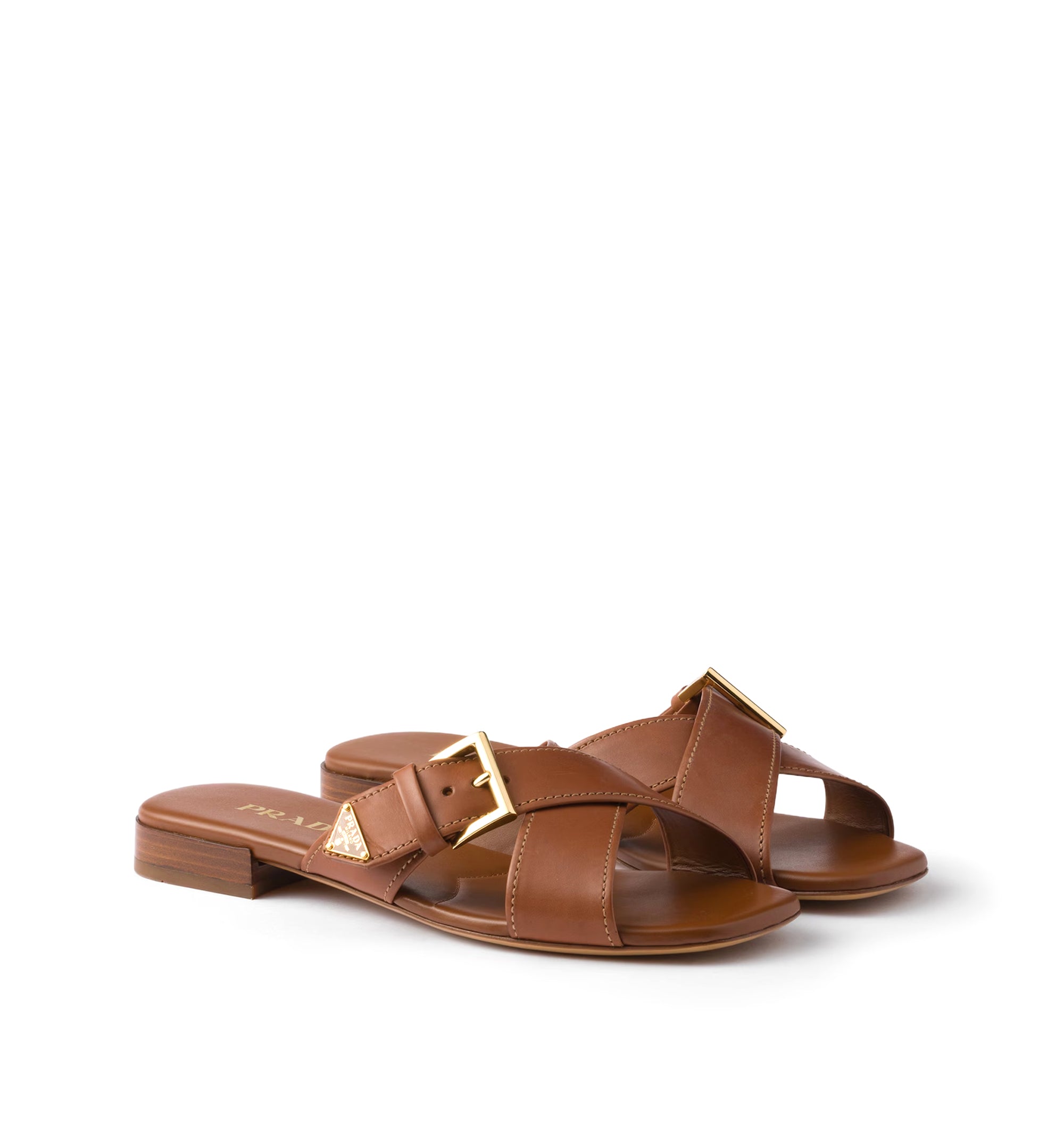Leather Slider Sandals