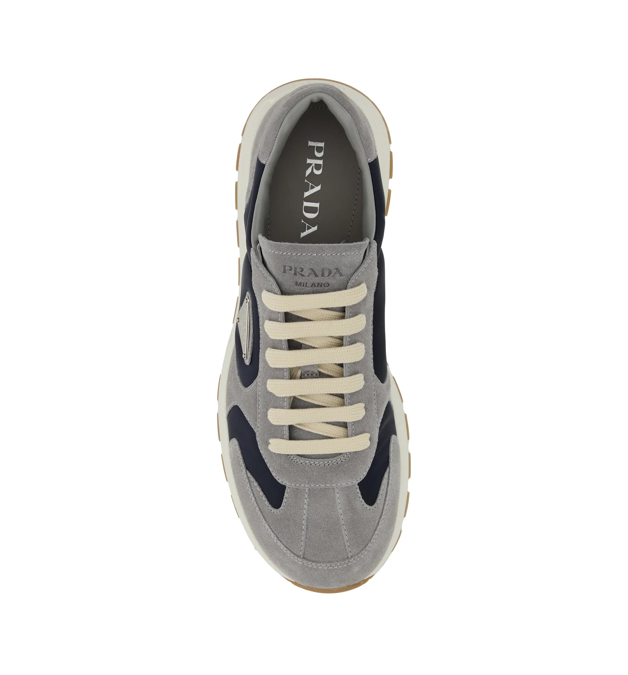 Men's Two-Tone Suede And Re-Nylon Prax Sneakers