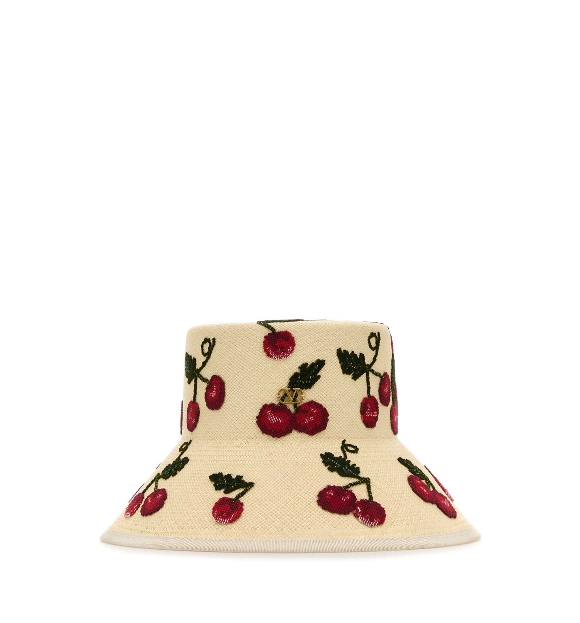 Cherryfic Embroidered Straw Hat