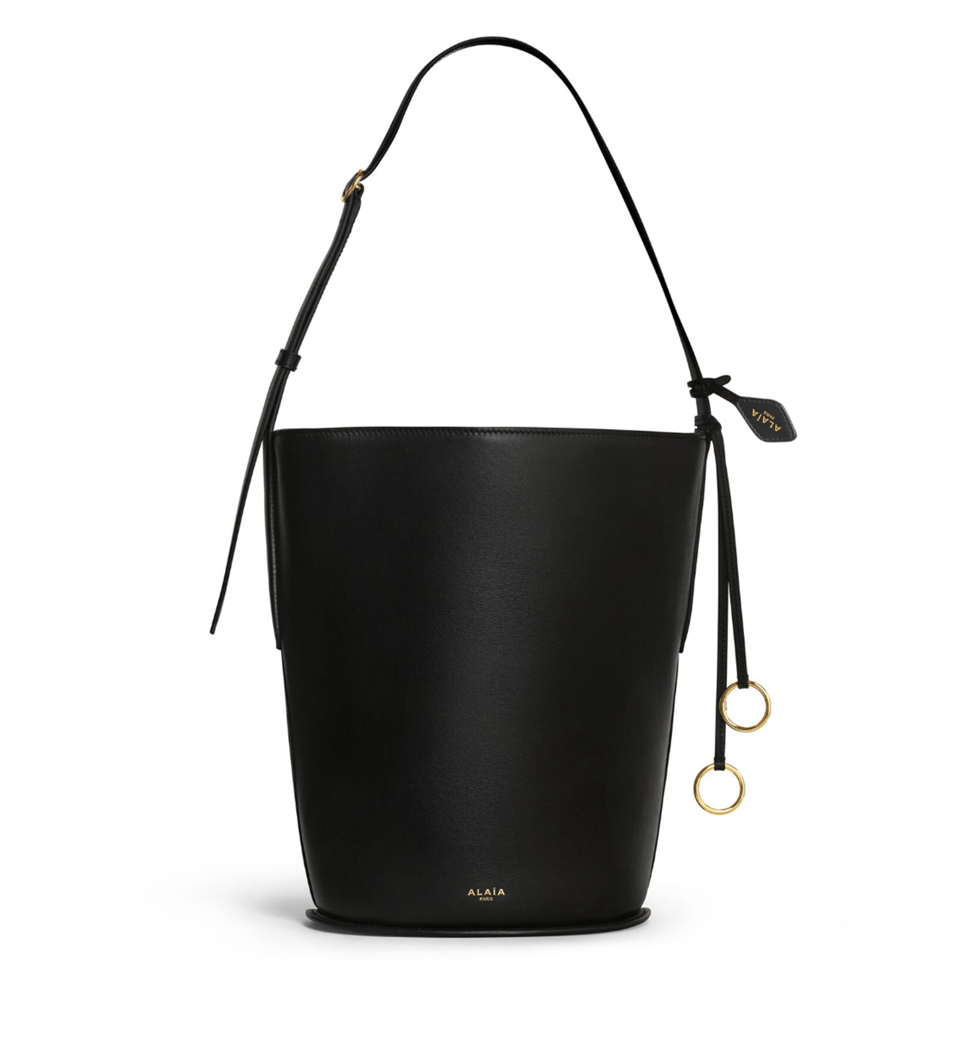 Hip Small Bucket Bag in Calfskin