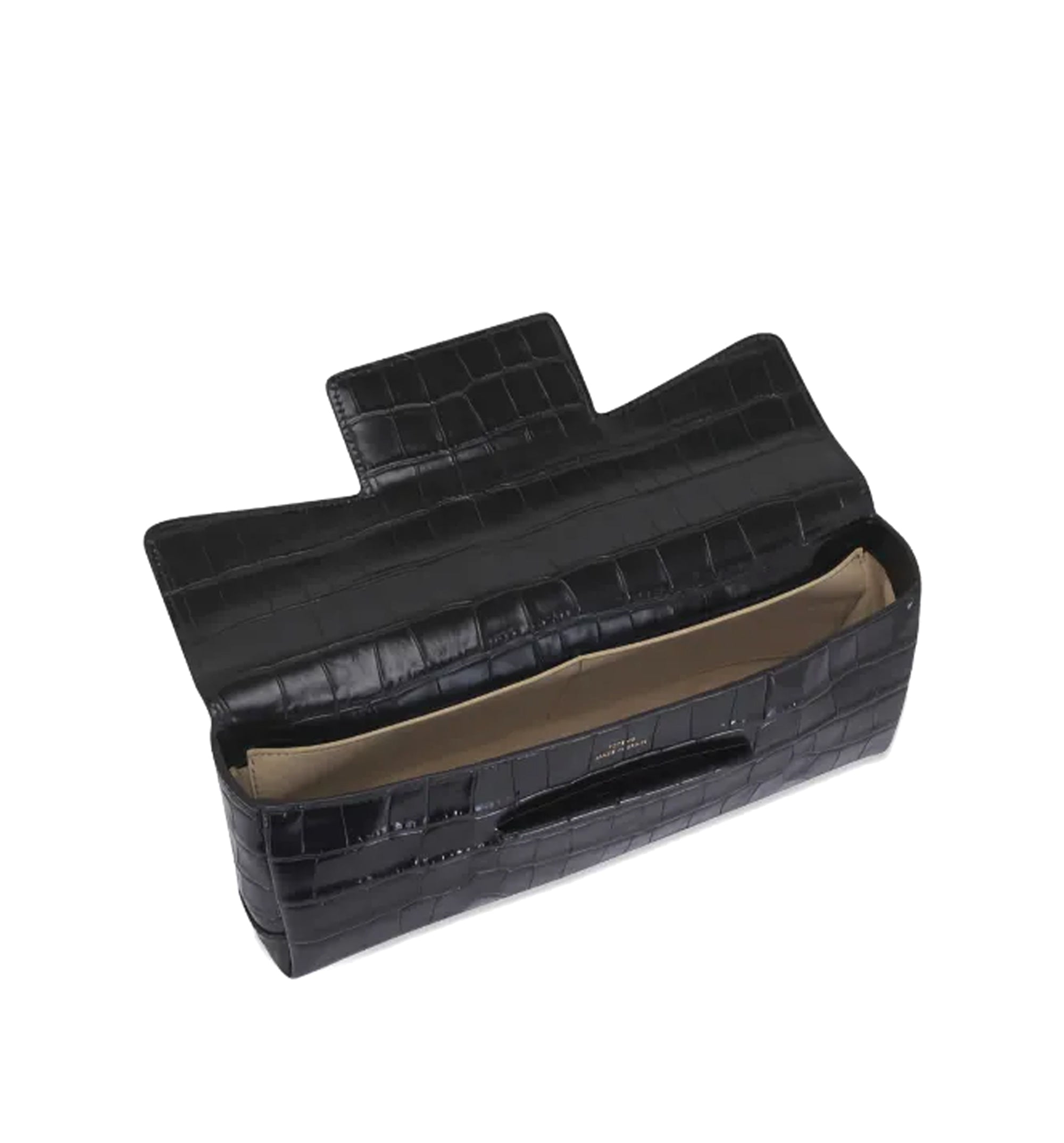 Soft Croco-Embossed T-Clutch