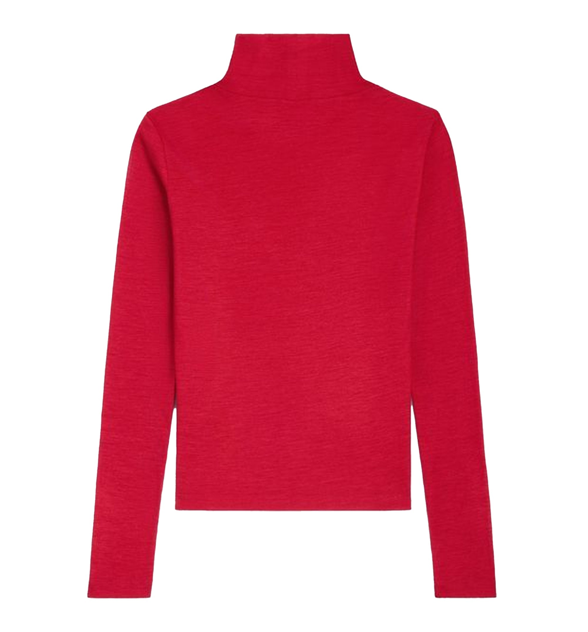 Turtleneck Top In Wool Jersey