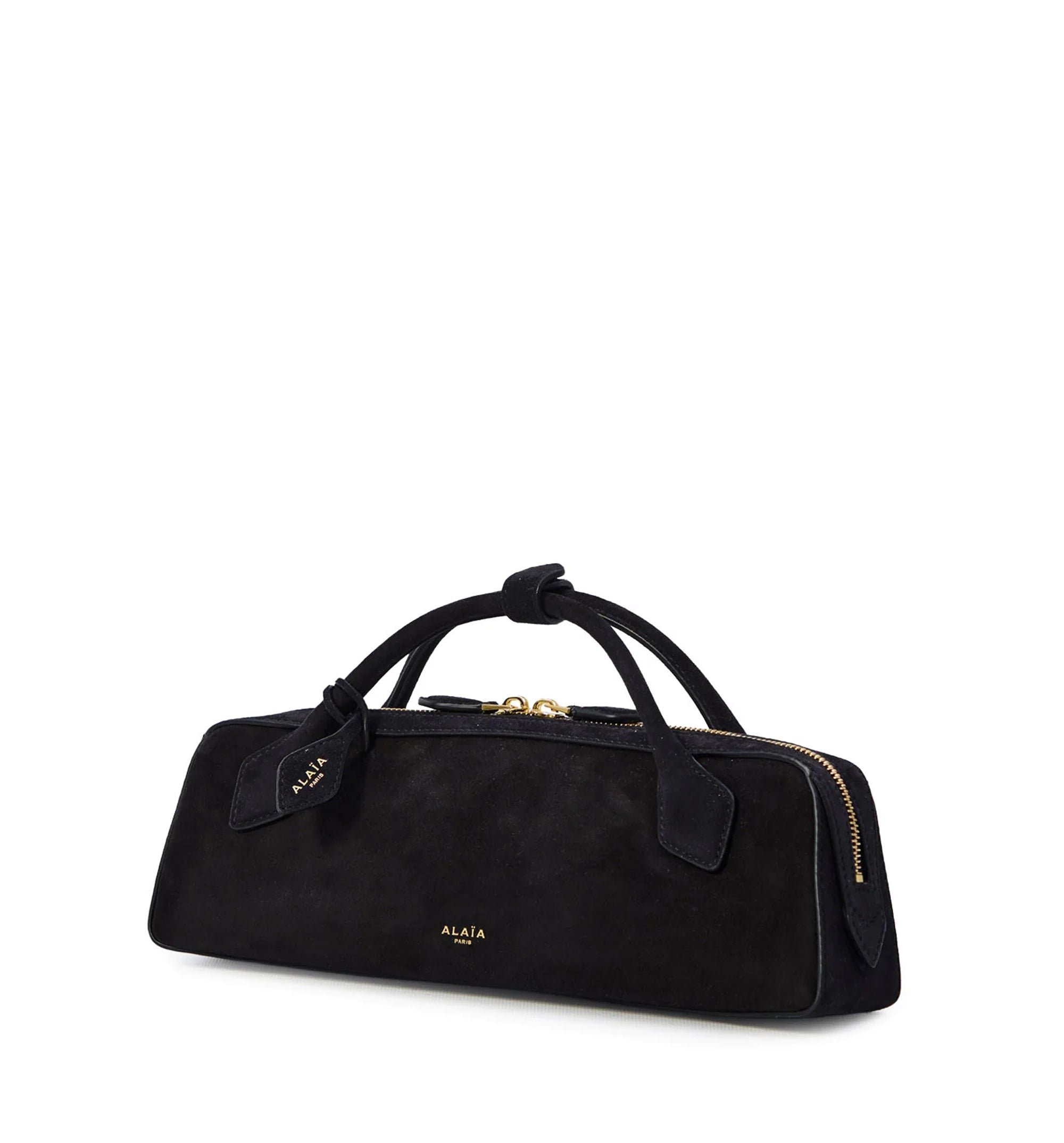 Le Teckel Small Suede Shoulder Bag