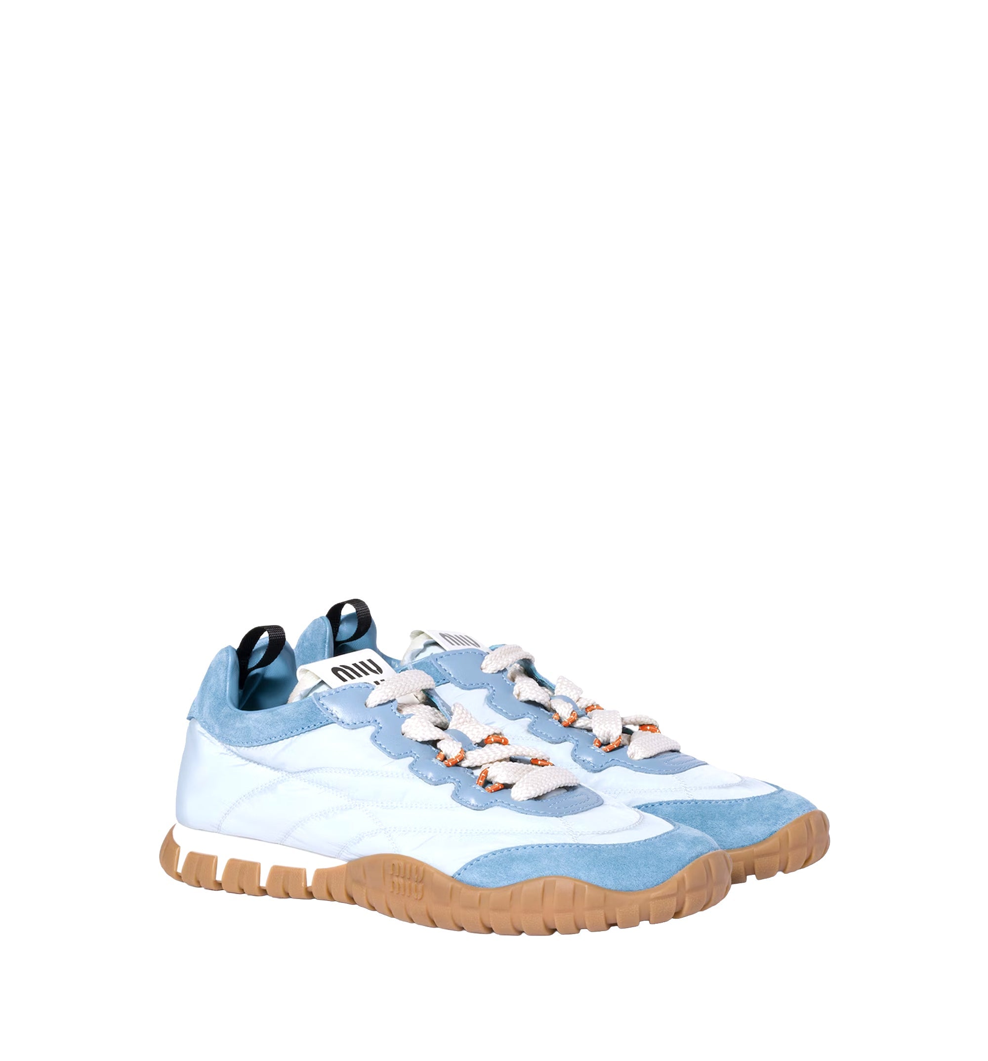 Tyre Technical Fabric And Suede Sneakers