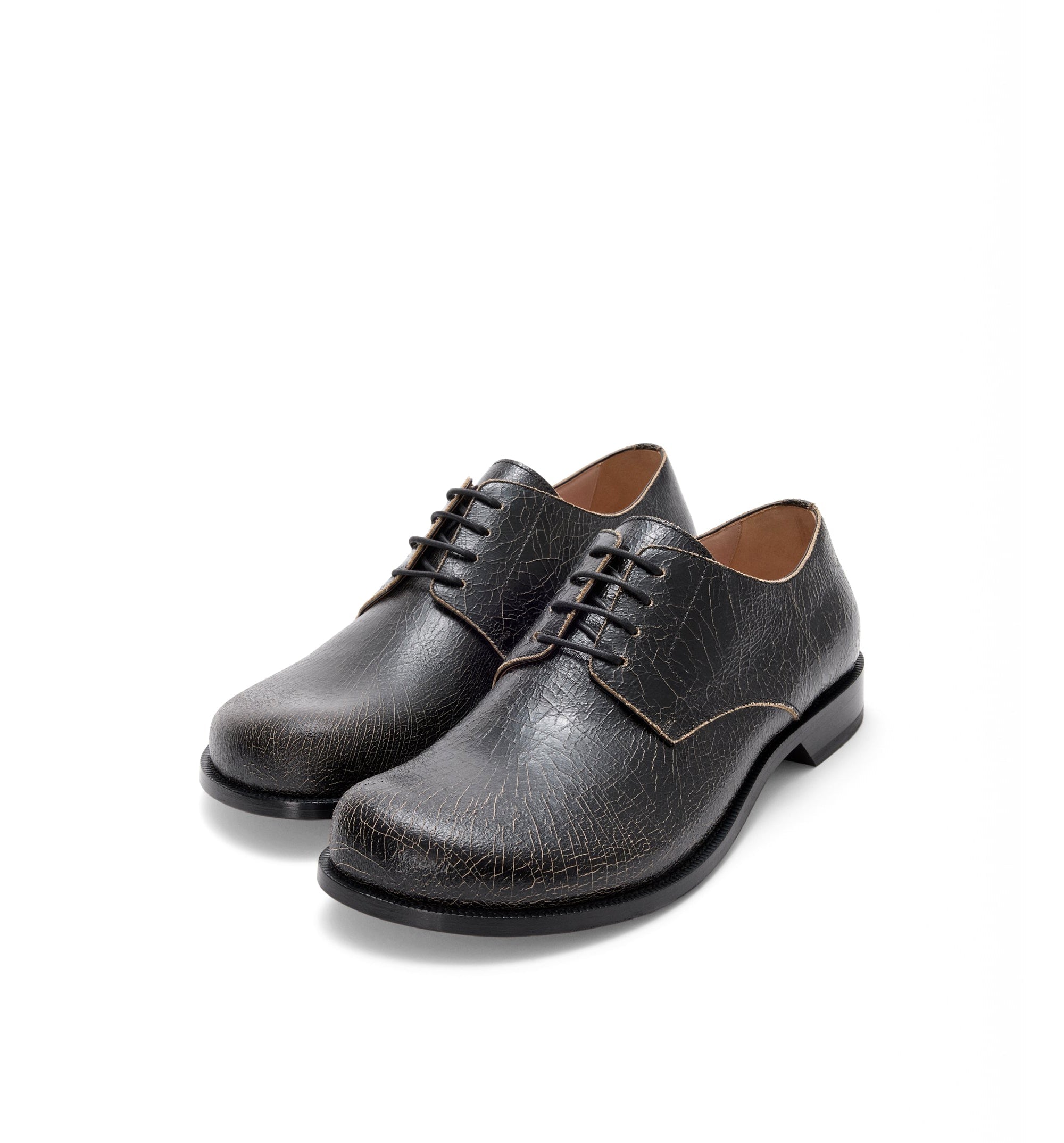 Campo Derby In Cracked Calfskin