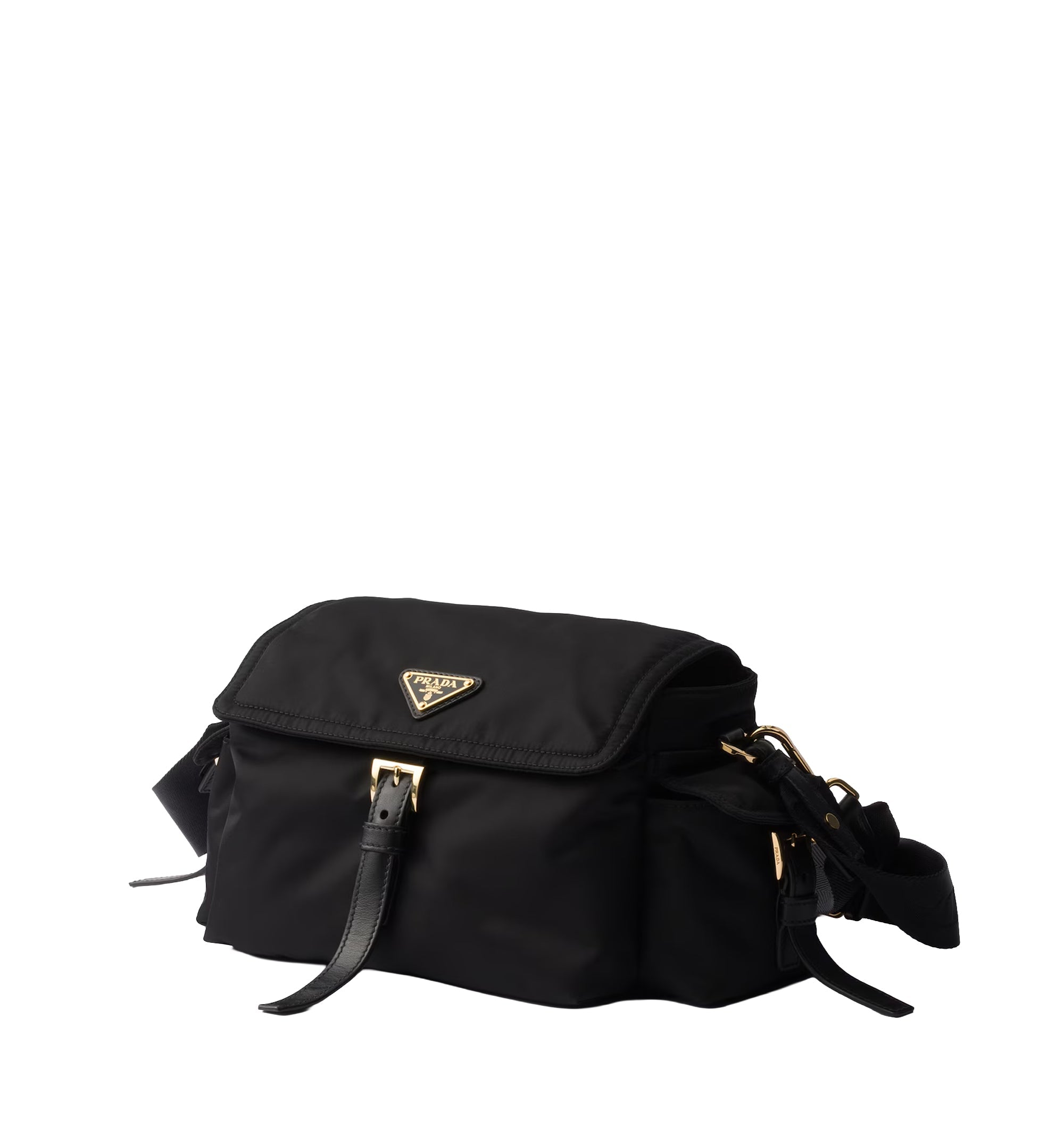 Prada Explore Medium Re-Nylon Shoulder Bag With Flap