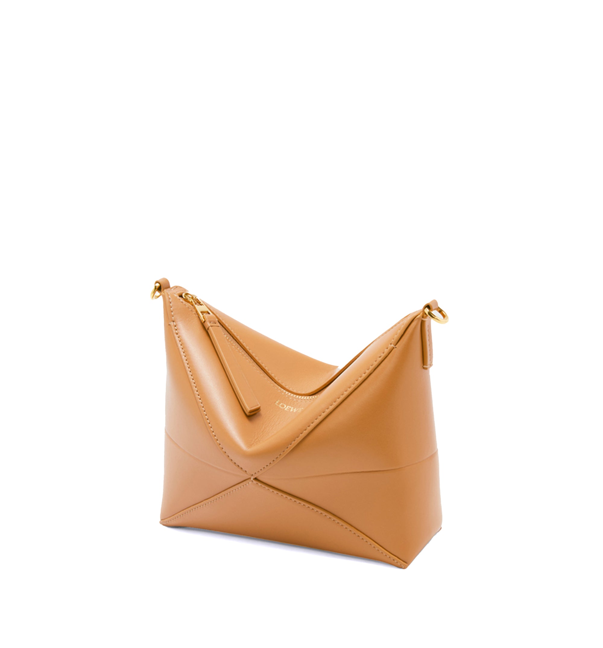 Puzzle Fold Pouch In Shiny Nappa Calfskin