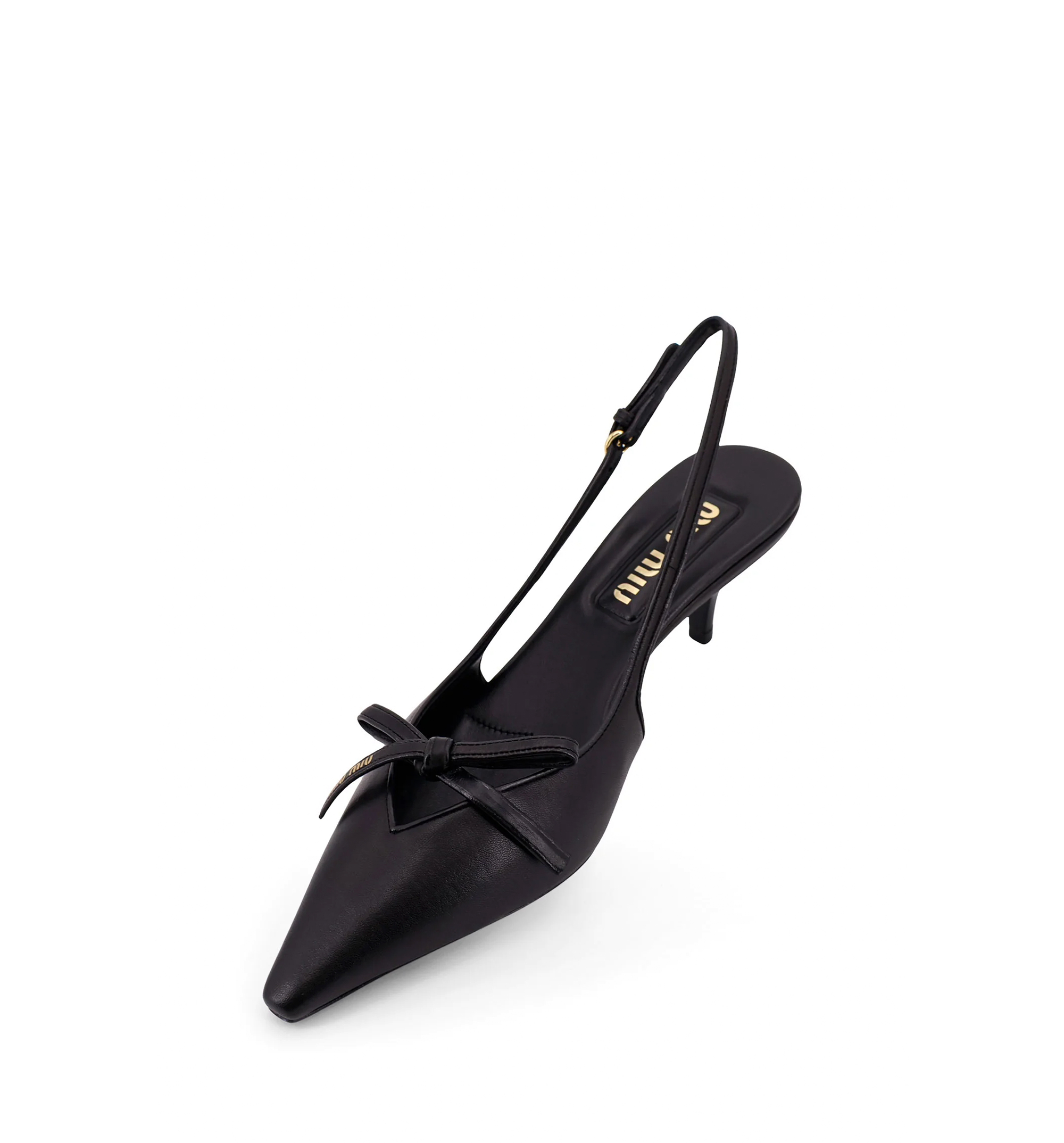 Nappa Leather Slingback Pumps