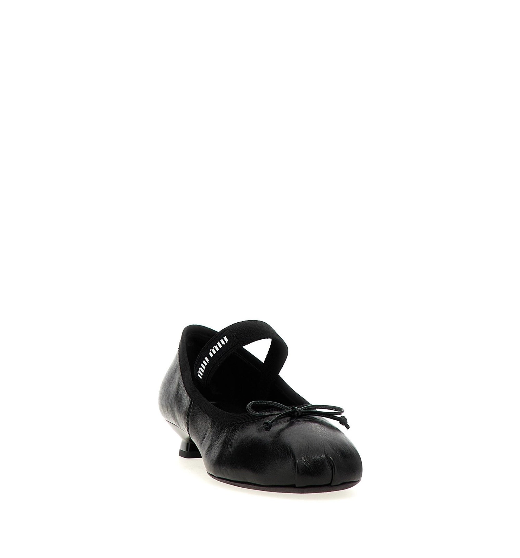 Logo Bow Ballet Flats