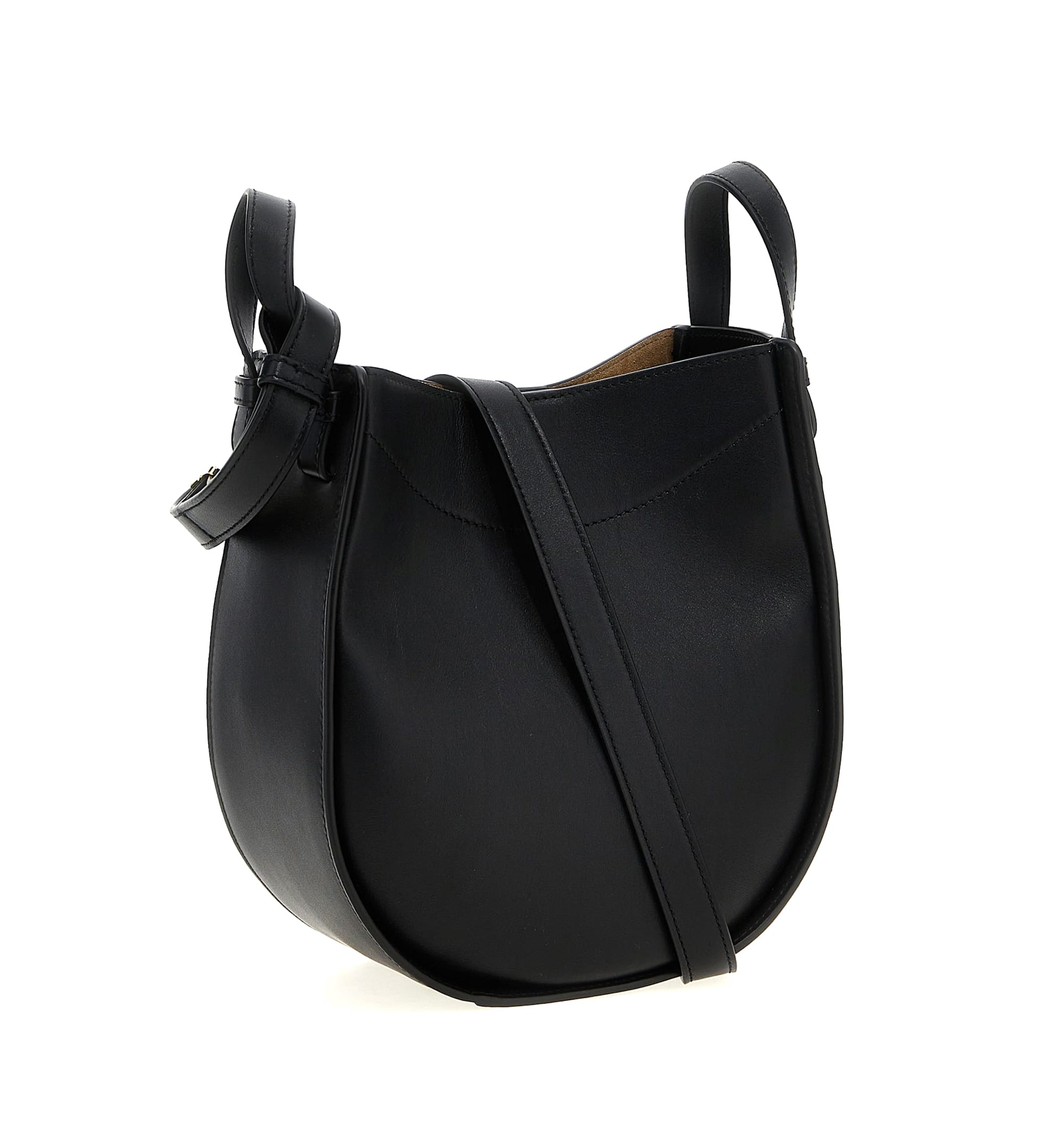 Hammock Slice Bag in Shiny Calfskin