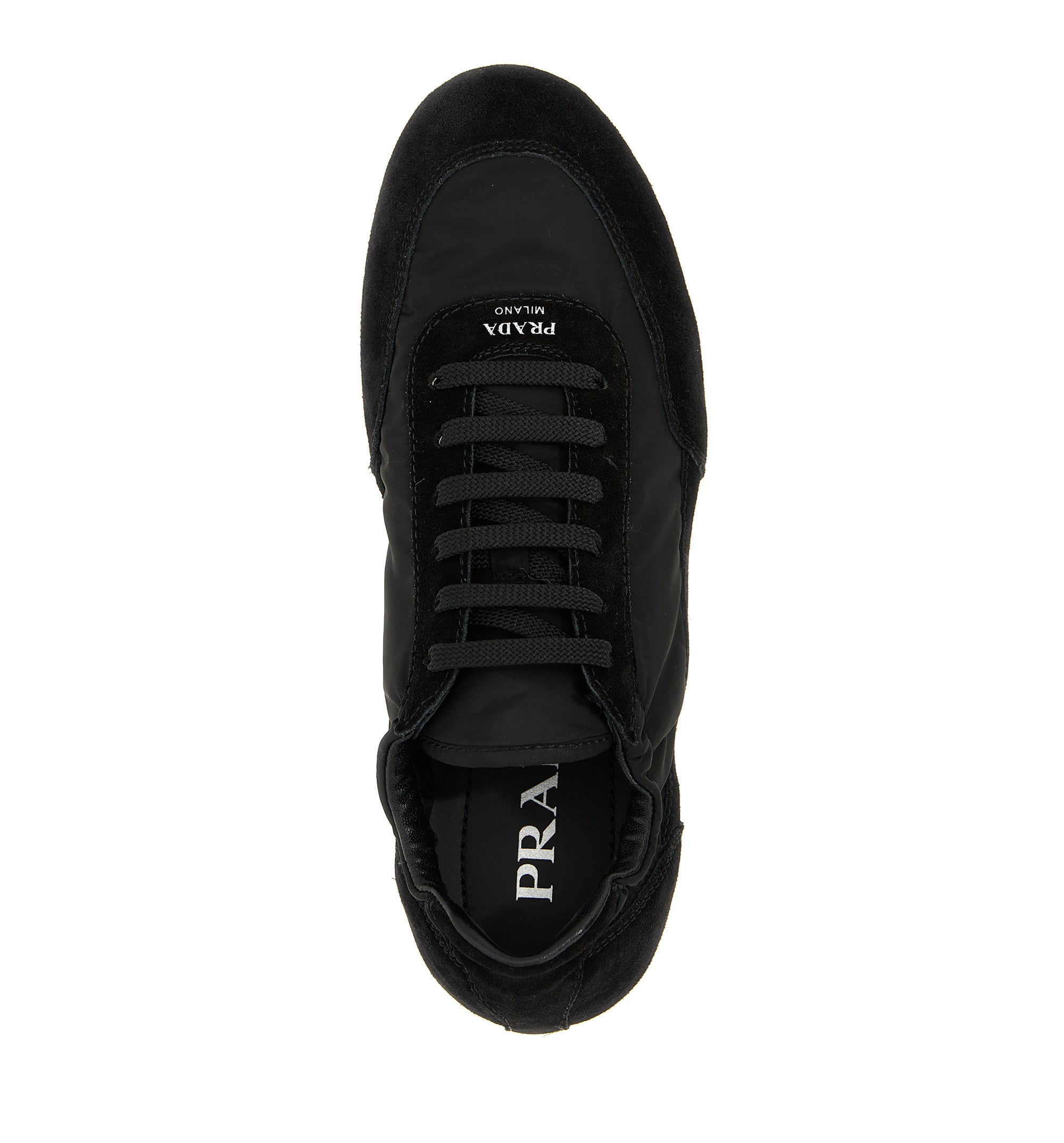 Re-Nylon and Suede Collapse Sneakers