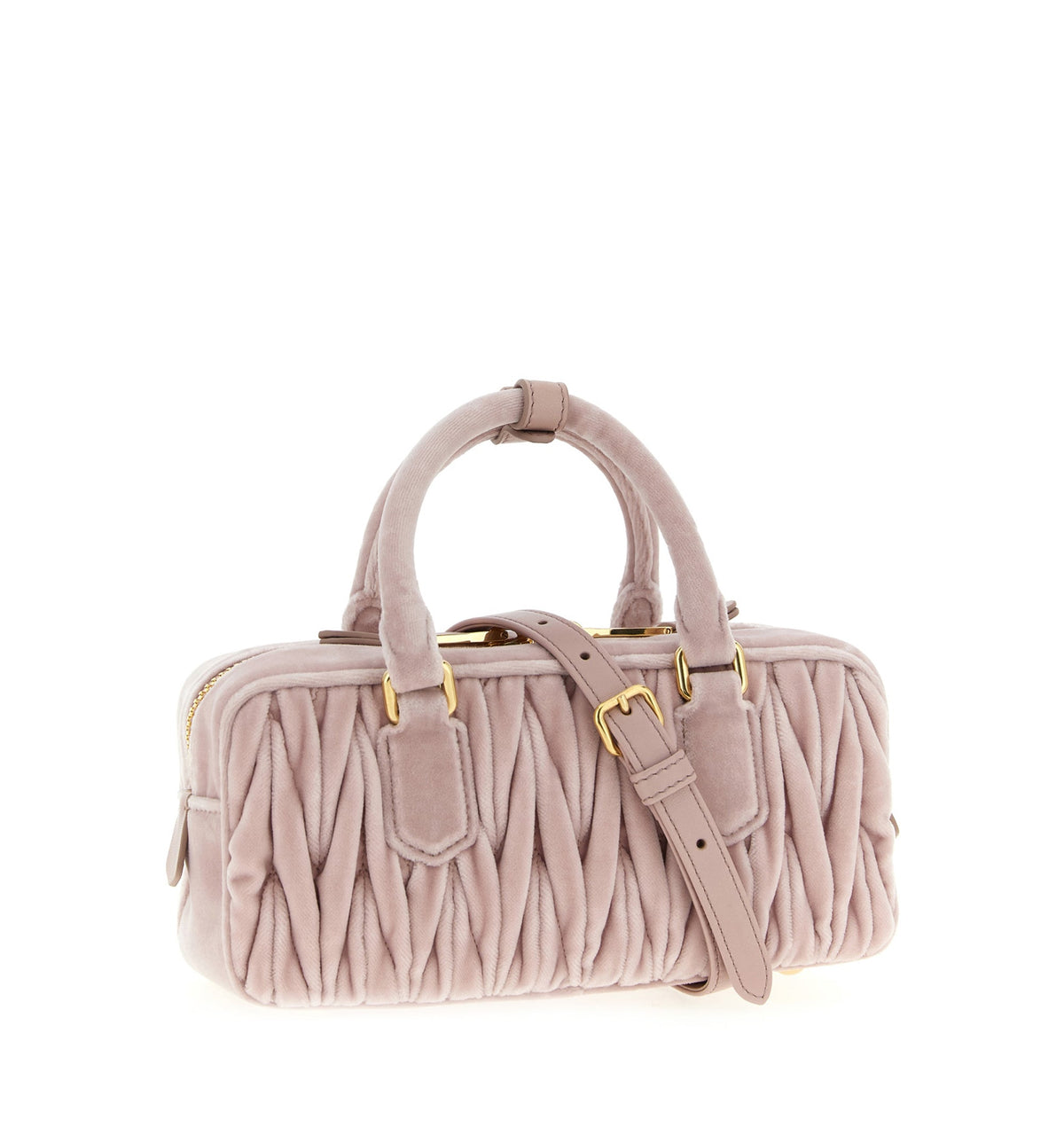 Miu Miu 'Arcadie' Regular Handbag in Matelassé Velvet