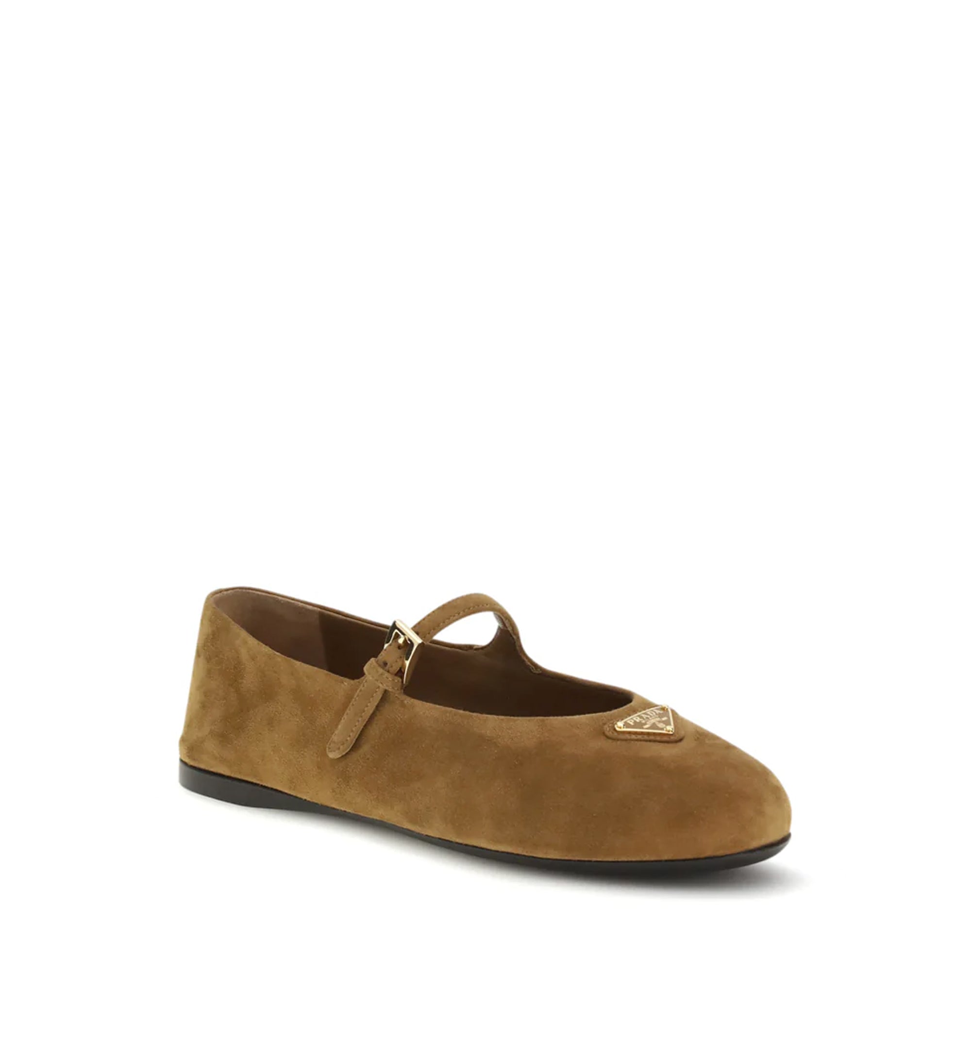 Suede Ballerina Flats