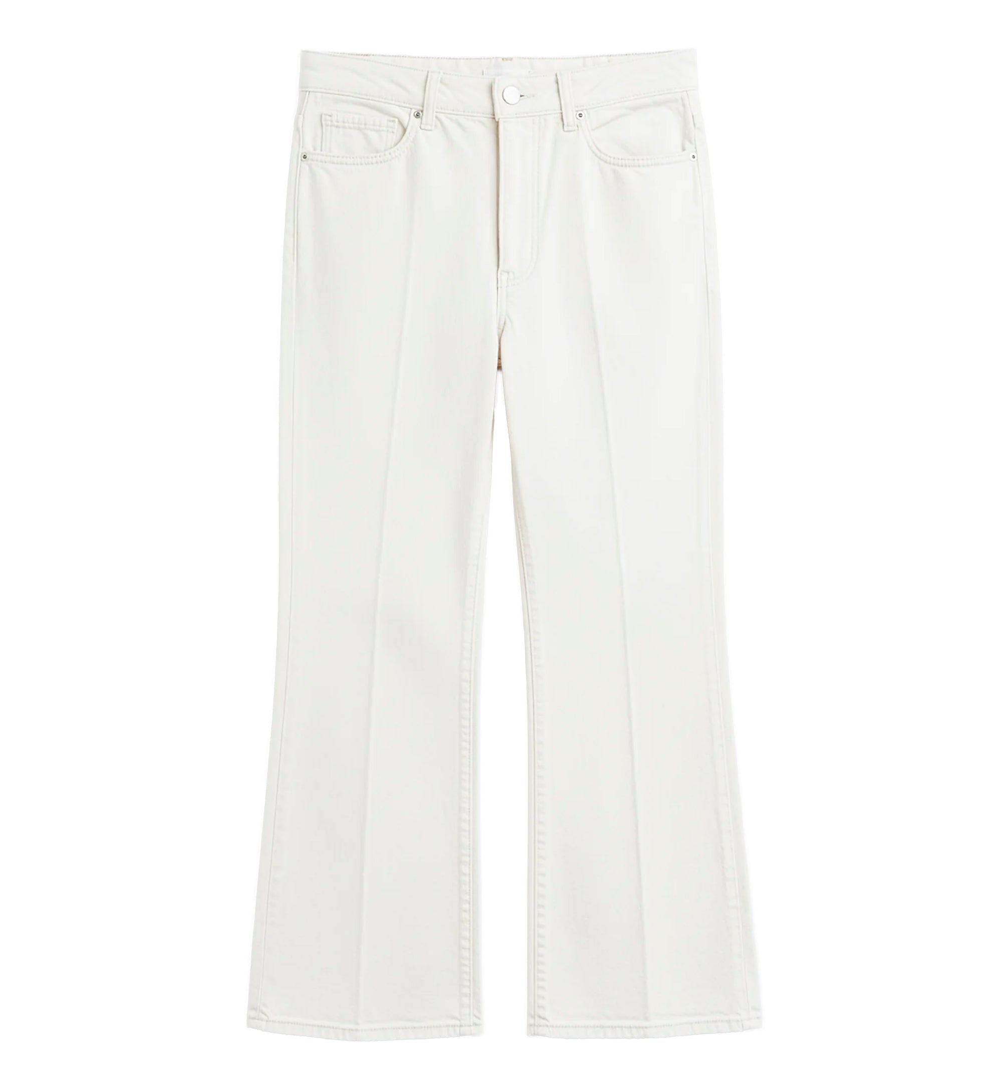 Kick flare denim off-white