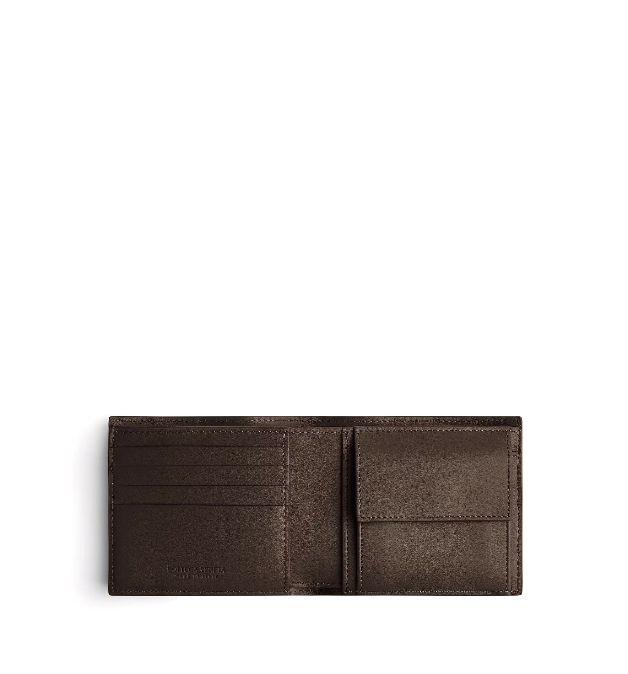 Intrecciato Bi-Fold Wallet With Coin Purse