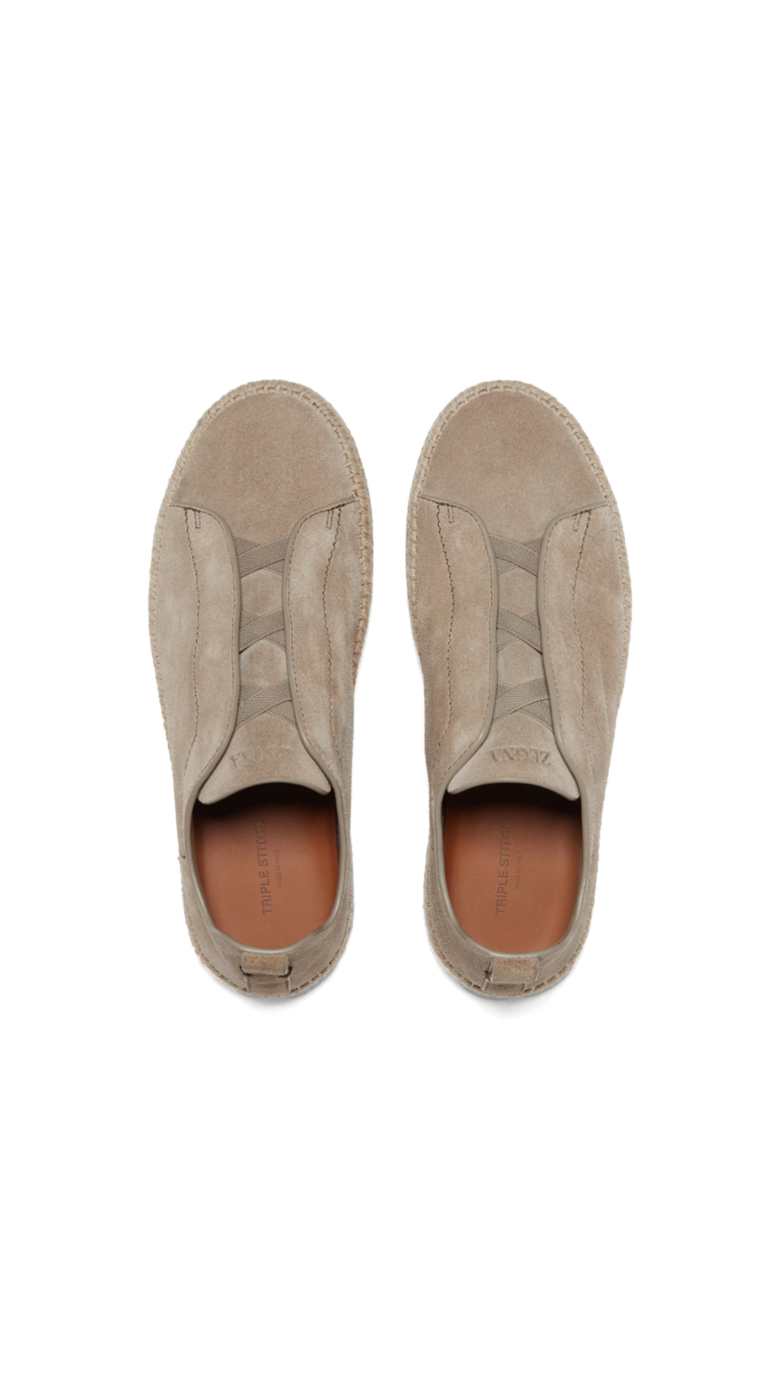 Suede Triple Stitch™ Espadrilles - Beige