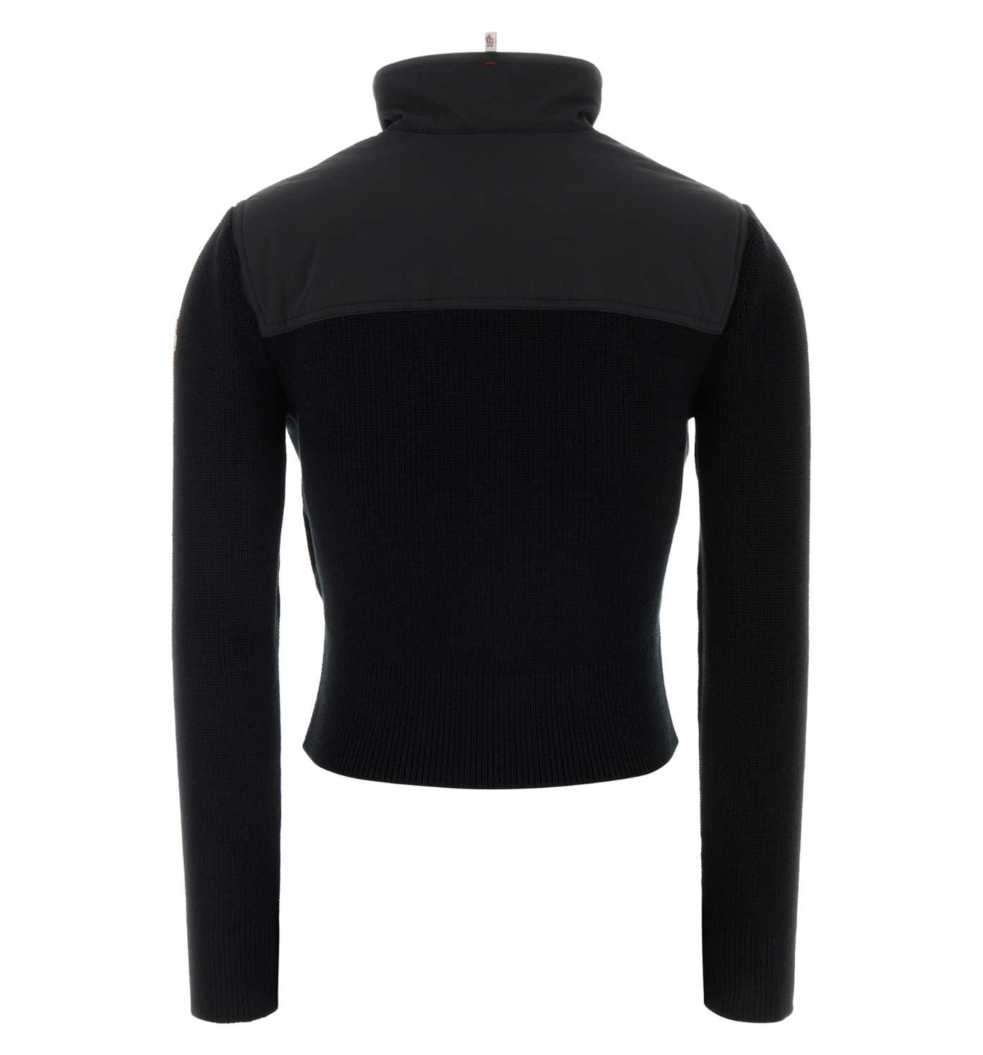 Padded Zip-Up Cotton Cardigan