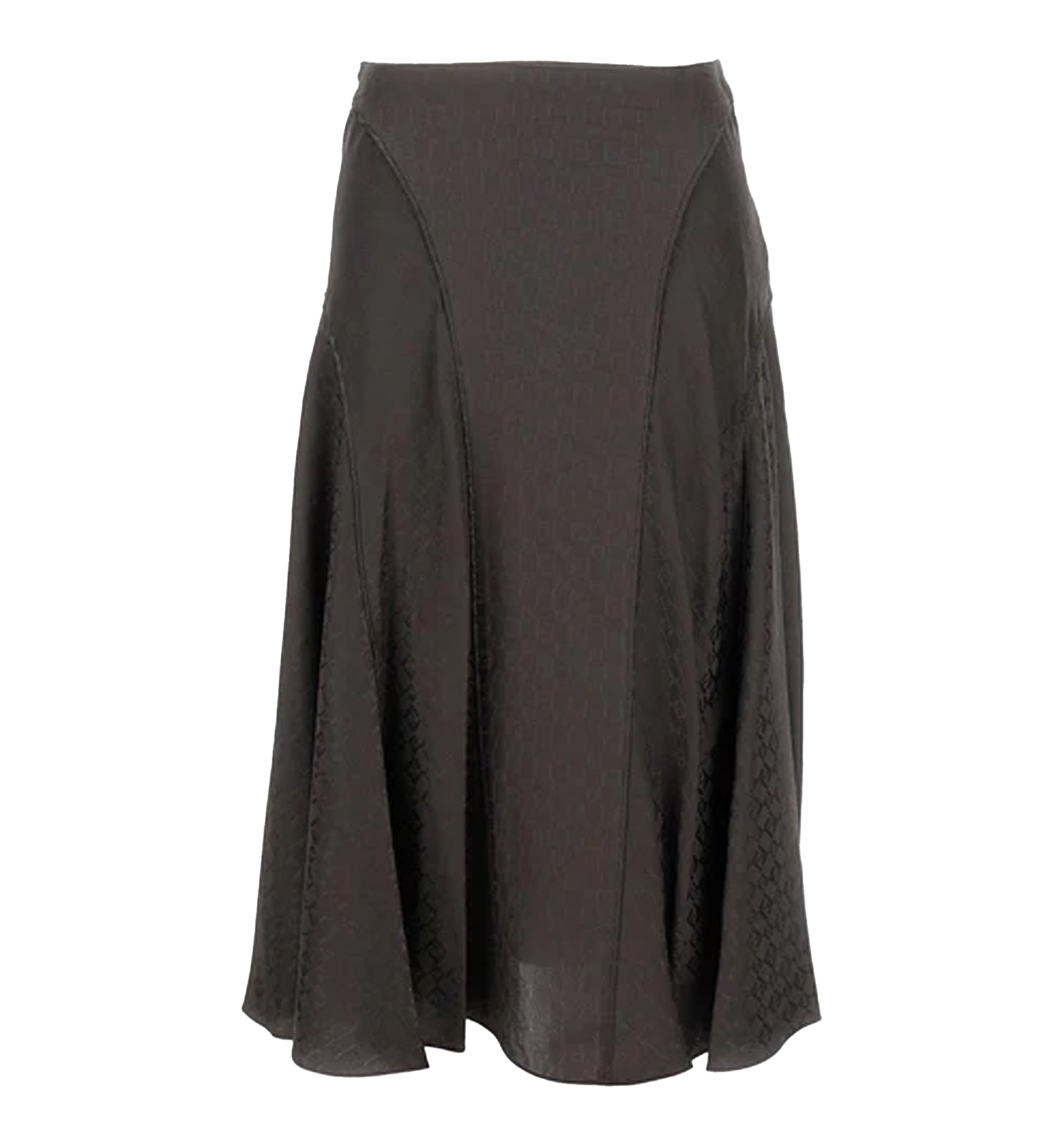 Jacquard FF Silk Skirt