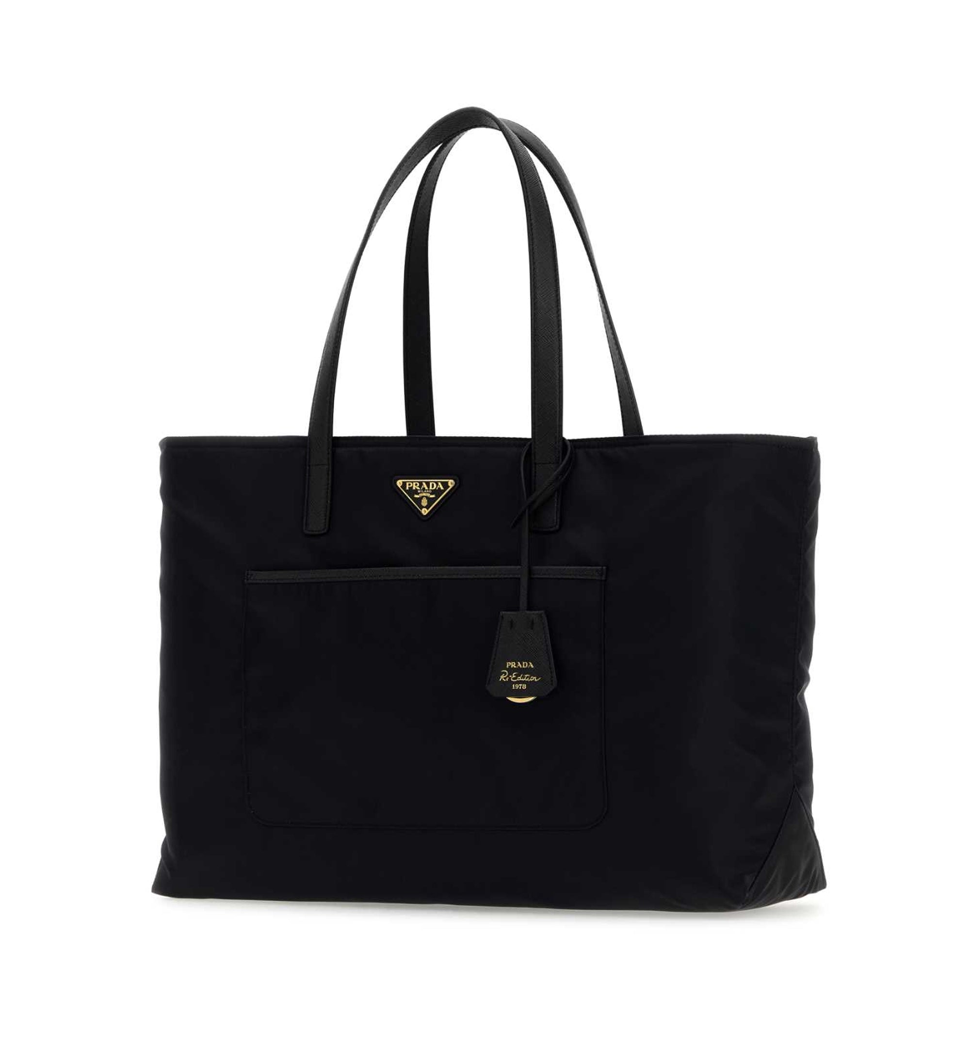 Re-Edition 1978 Large Re-Nylon And Saffiano Leather Tote Bag