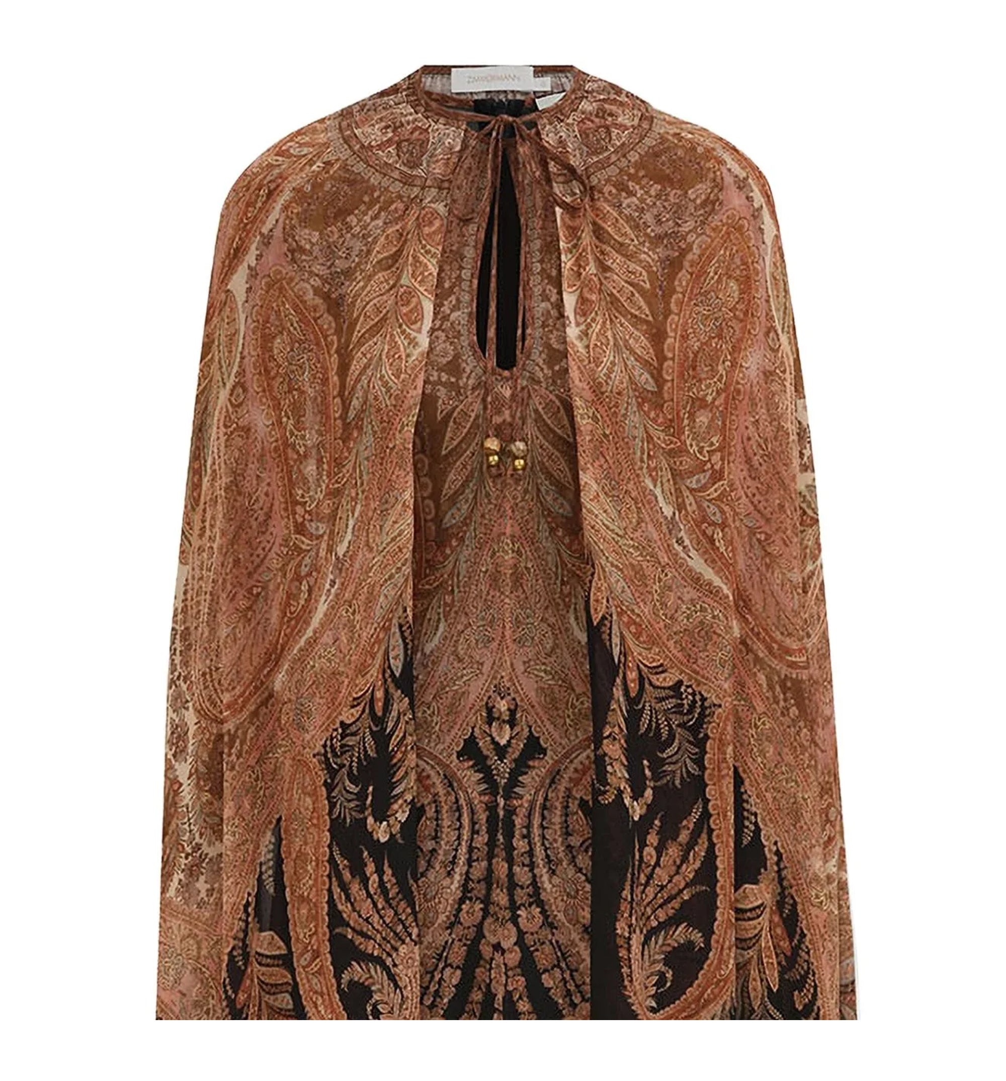 Hypnotic Caped Maxi Dress