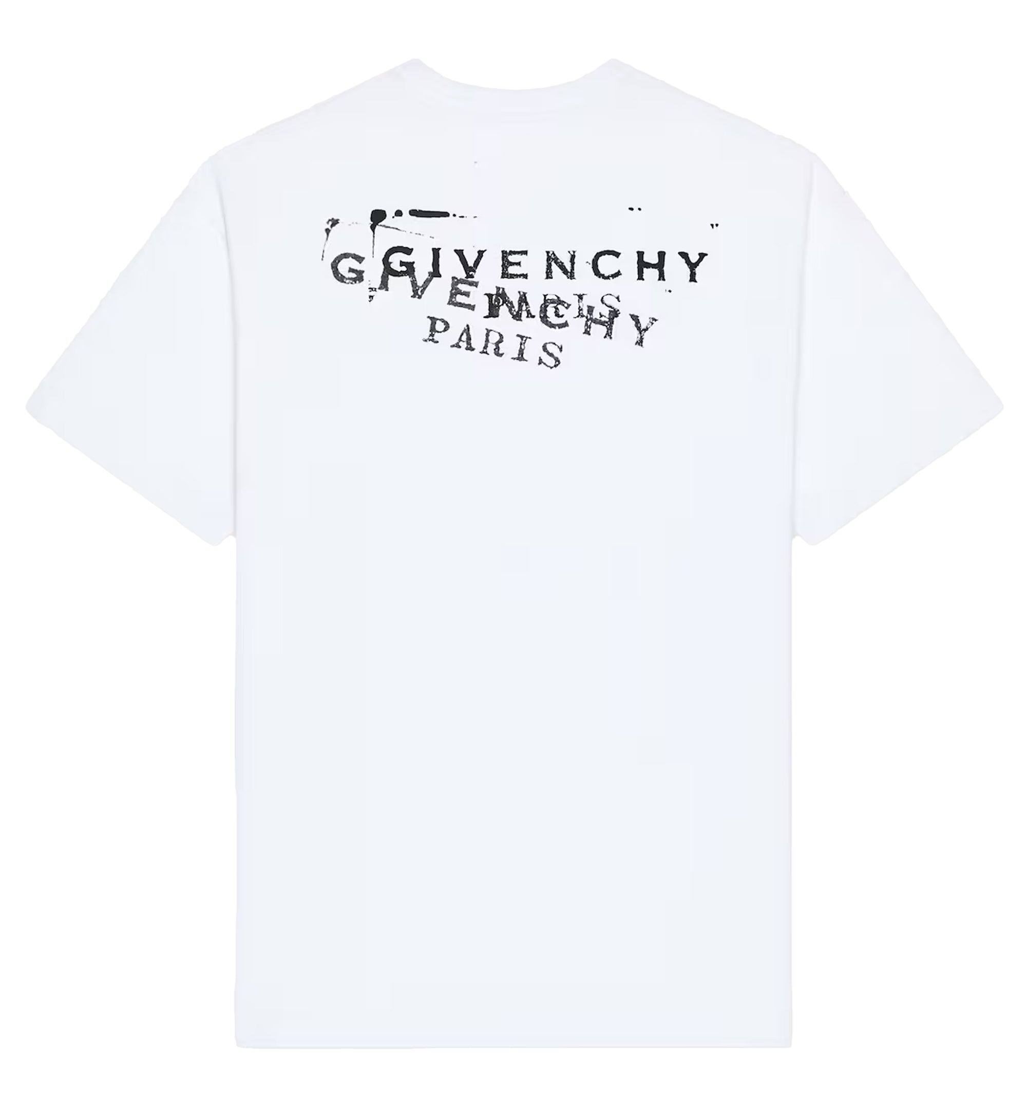 T-Shirt In Cotton With GIVENCHY Stamp Print