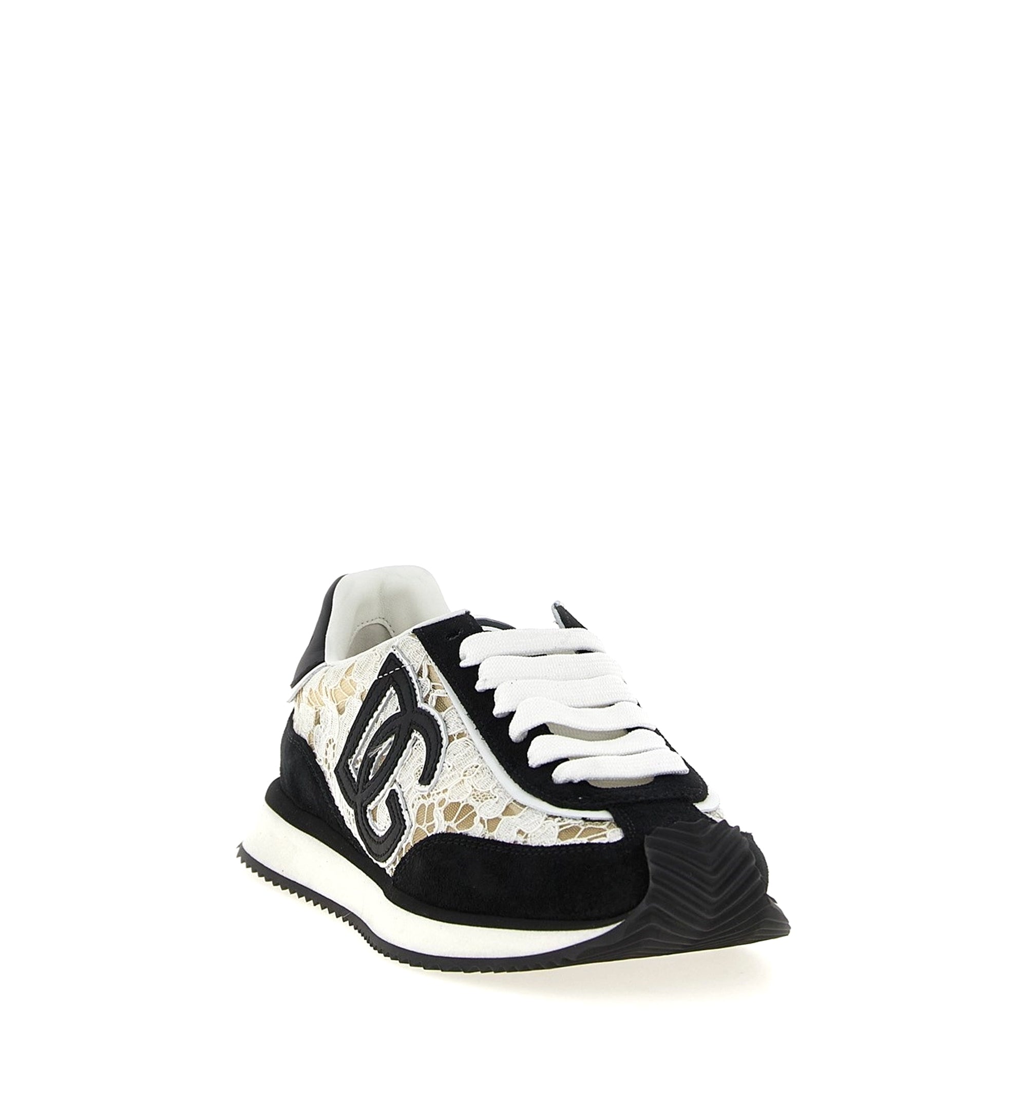 DG Cushion Sneakers In Calfskin And Fabric