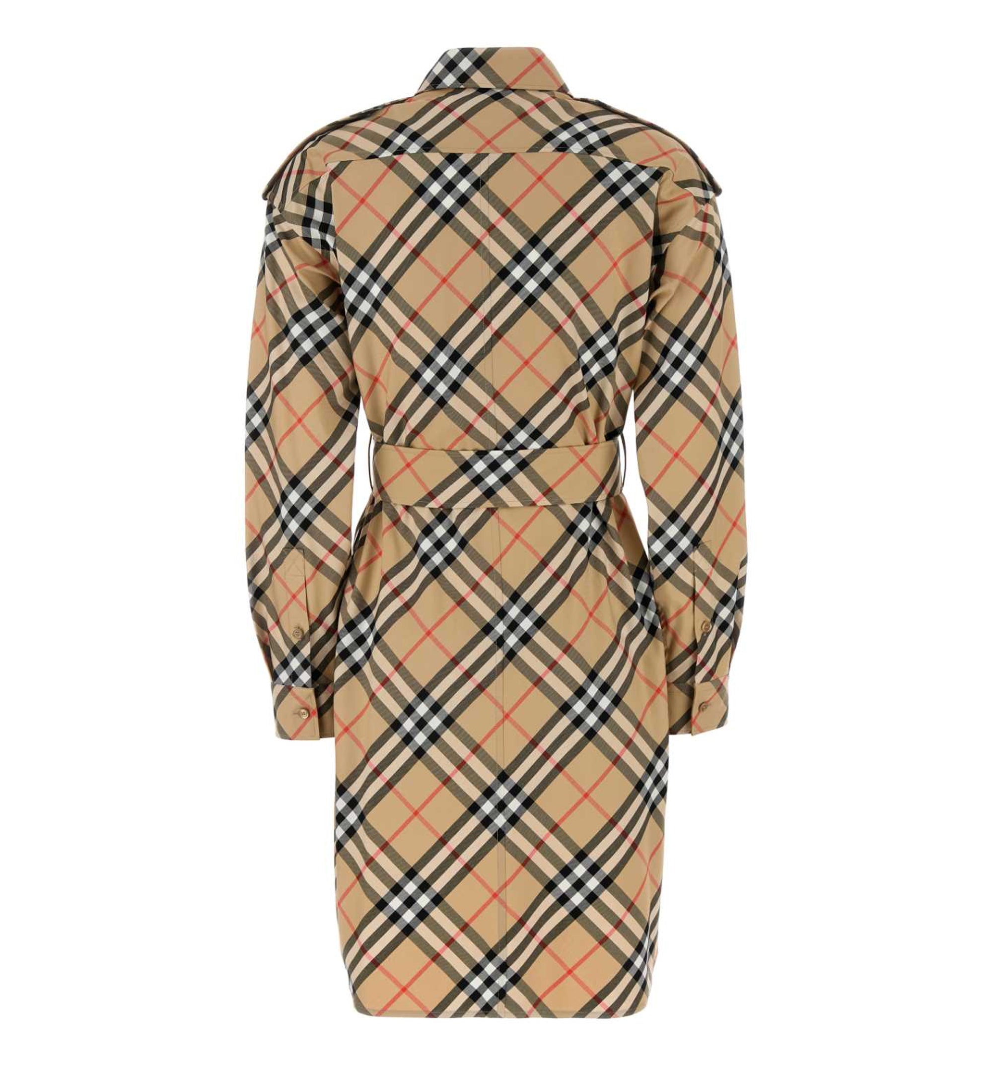 Vintage Check Cotton Shirt Dress